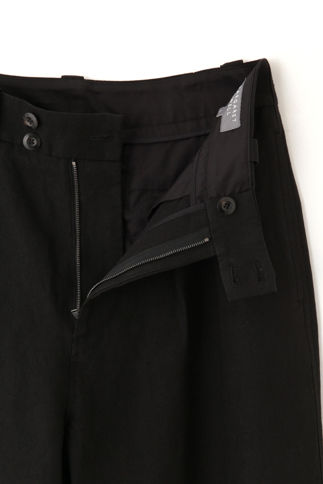 LINEN CANVAS TROUSERS