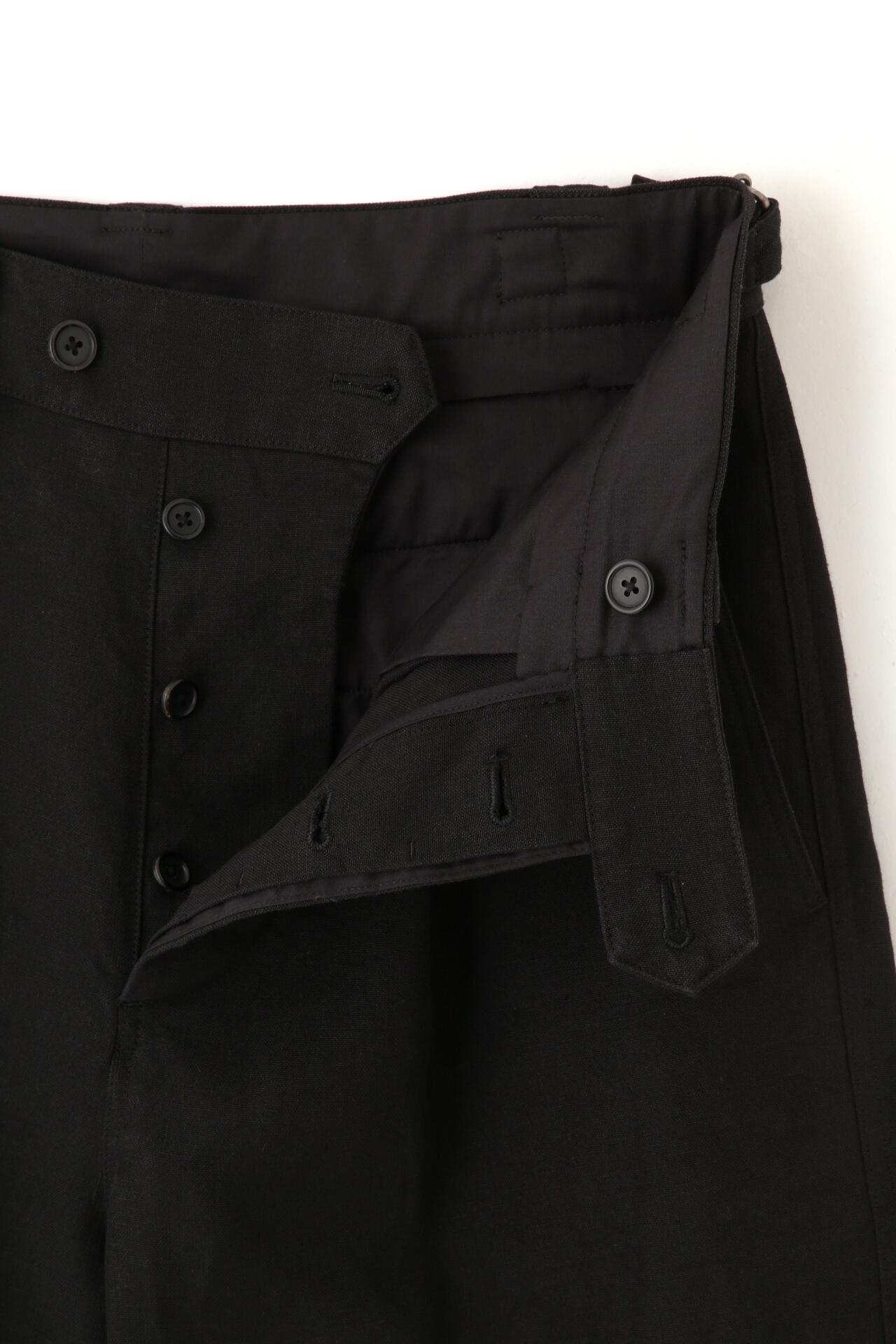 LINEN CANVAS TROUSERS