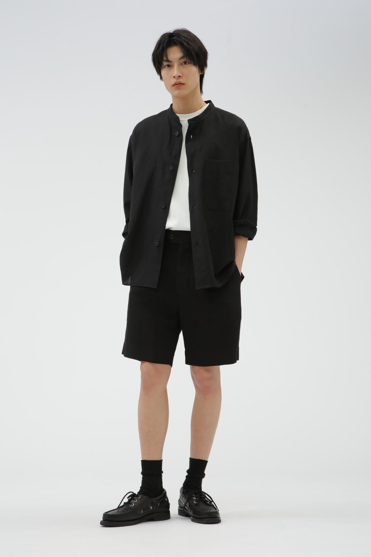 LINEN CANVAS TROUSERS