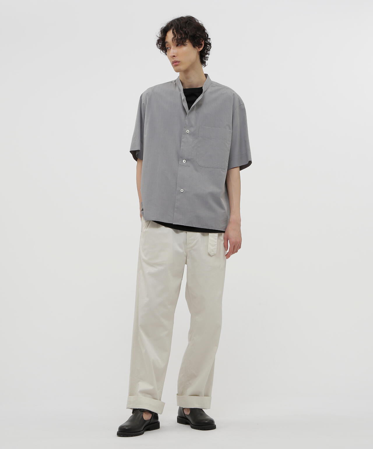 COTTON SILK END ON END SHIRT