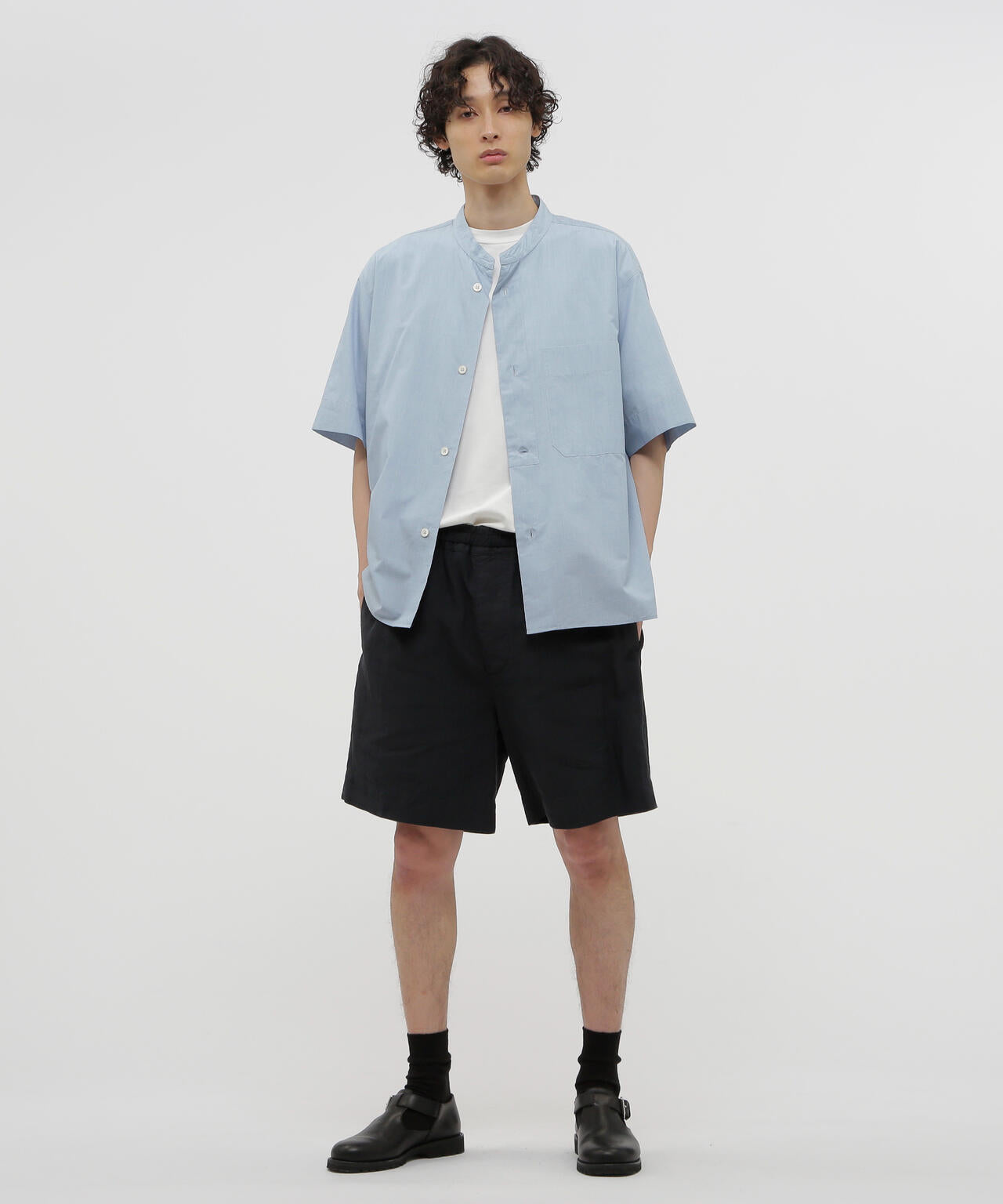 COTTON SILK END ON END SHIRT
