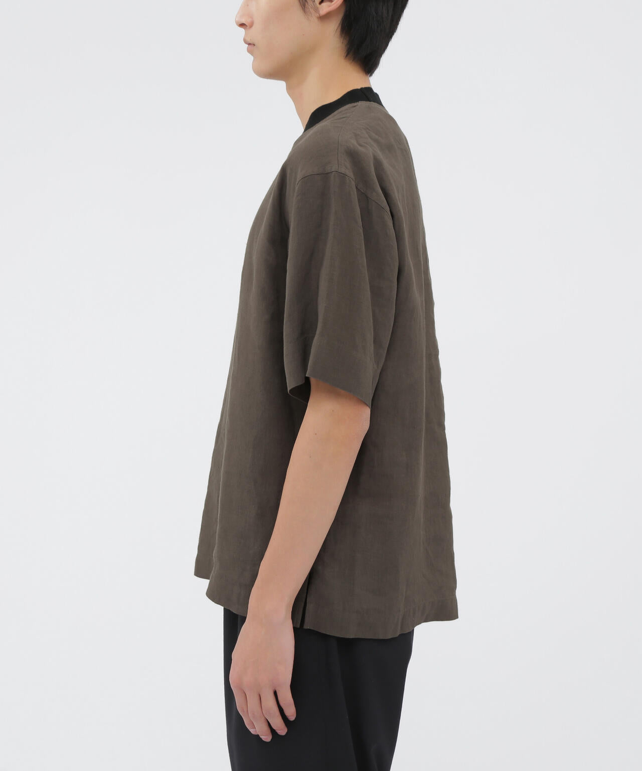 PLAIN LINEN POPLIN SHIRT