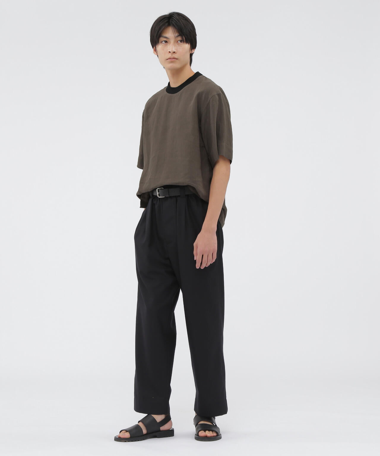 PLAIN LINEN POPLIN SHIRT