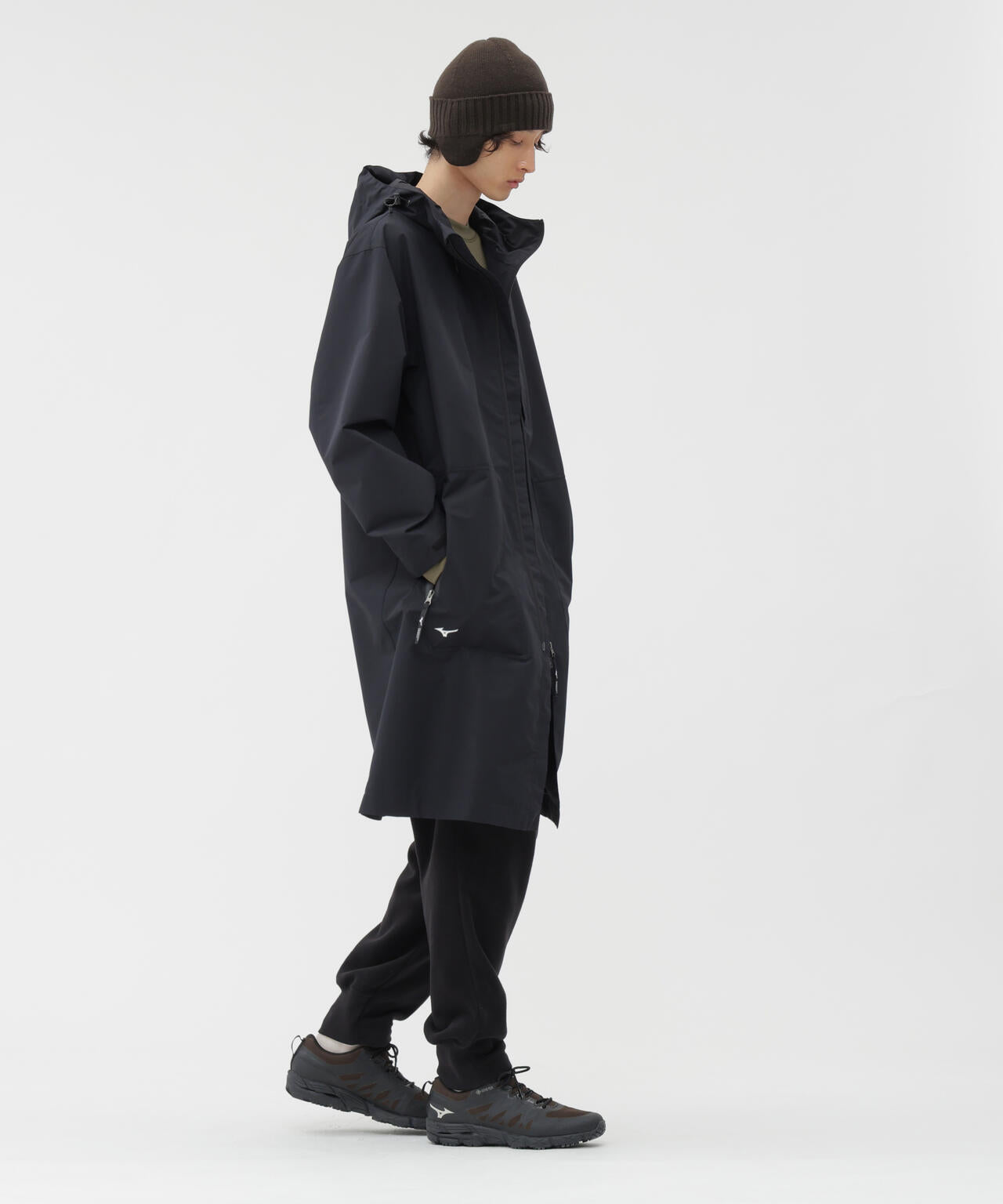 WINDSTOPPER POLYESTER POPLIN COAT