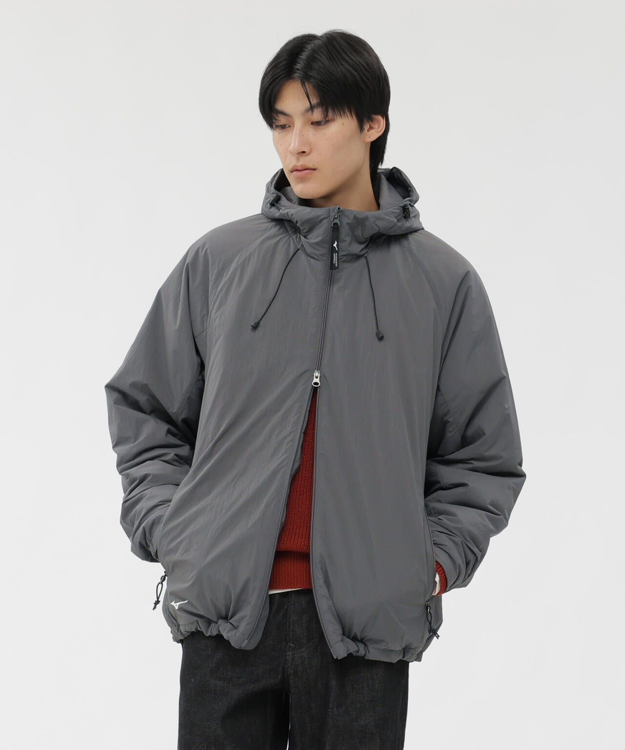 ★訳ありタグ切れ　マーガレットハウエル　上質で軽量なダウンジャケット　サイズ2 RECYCLE NYLON LIGHT POPLIN BLOUSON | MARGARET HOWELL（マーガレット