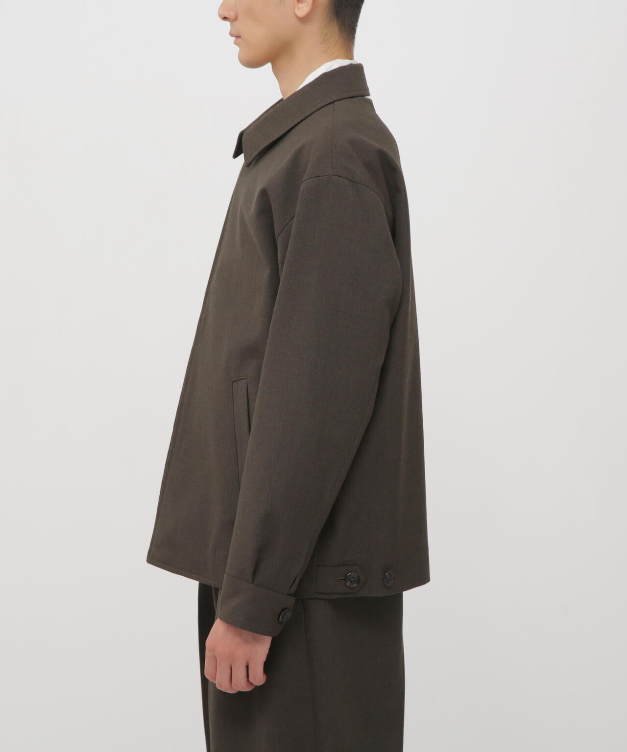 COMPACT WOOL SERGE BLOUSON