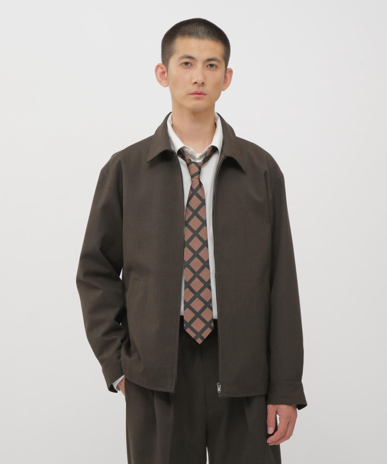 COMPACT WOOL SERGE BLOUSON