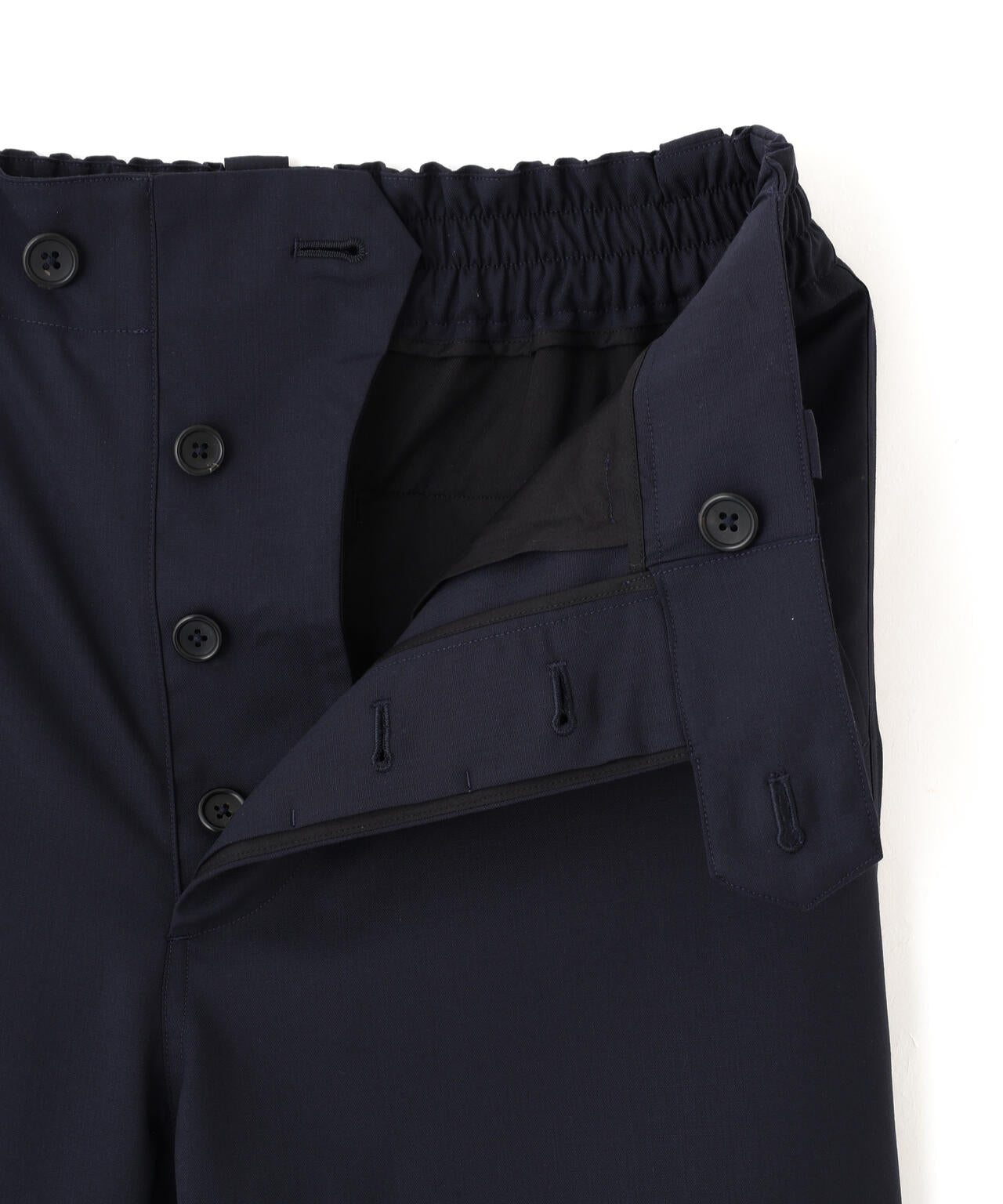 FINE WOOL POPLIN TROUSERS