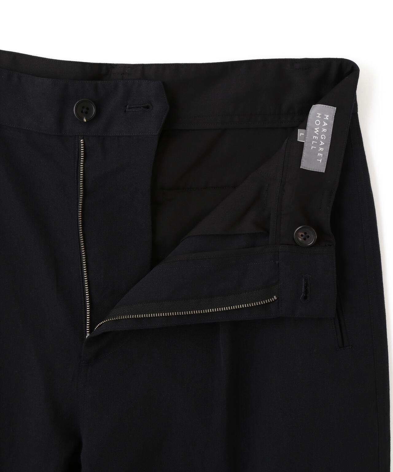 DRY WOOL LINEN TWILL TROUSERS
