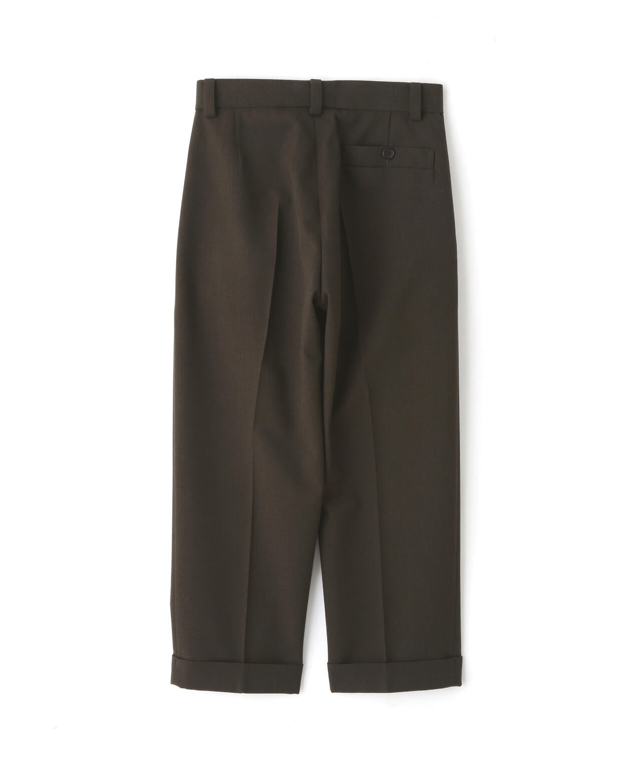 COMPACT WOOL SERGE TROUSERS