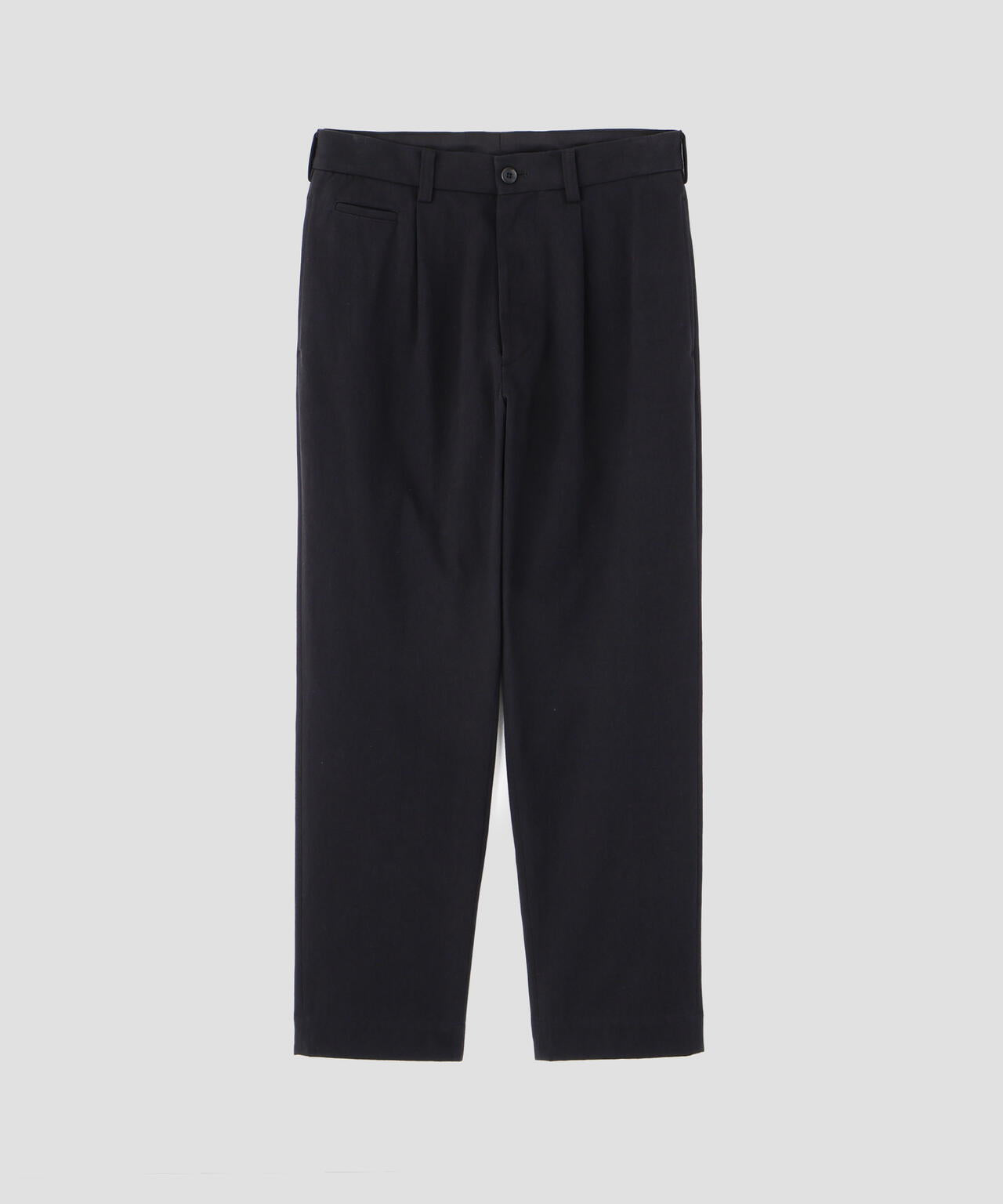 IRREGULAR COTTON TWILL TROUSERS
