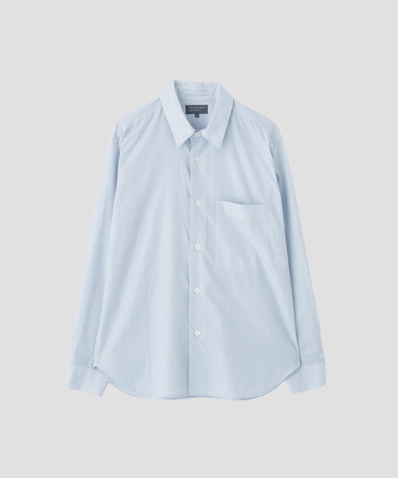COTTON SILK STRIPE SHIRT