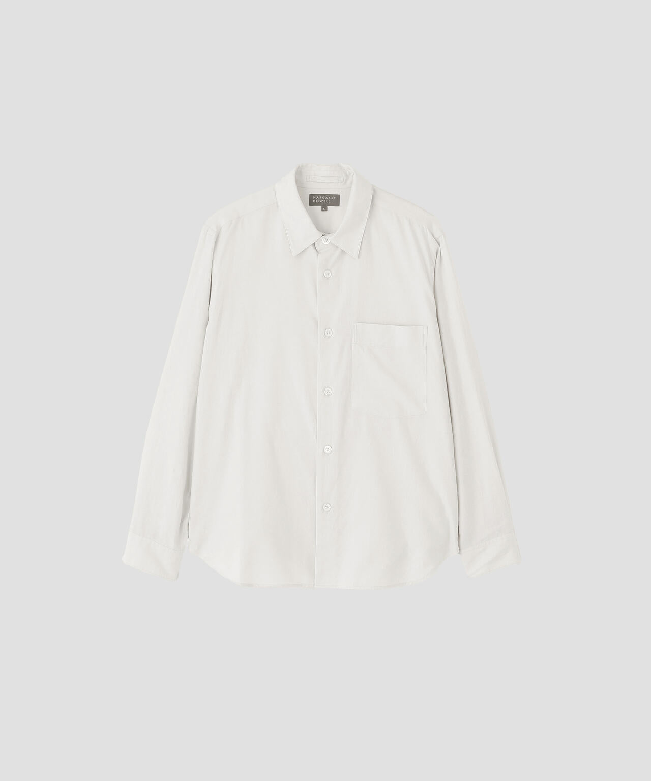 BRUSHED COTTON SILK TWILL SHIRT