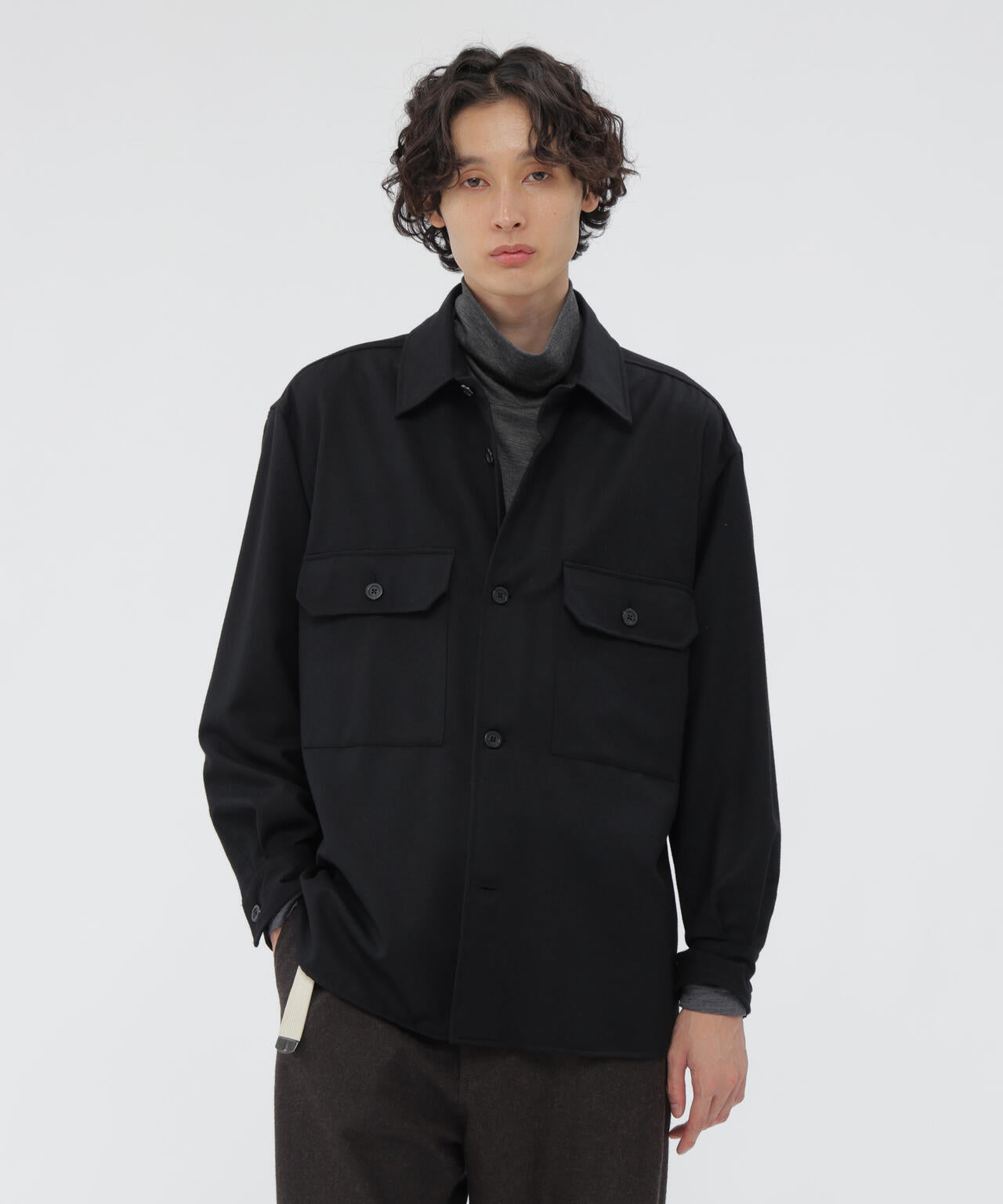 MERINO CASHMERE FLANNEL SHIRT