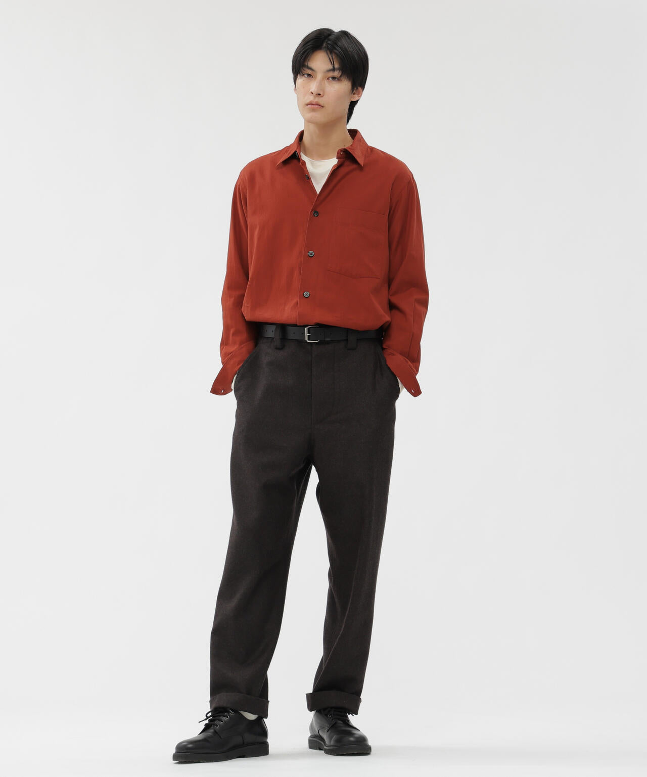 COTTON CASHMERE TWILL SHIRT