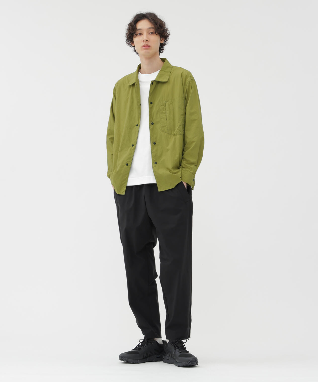 RECYCLE NYLON LIGHT POPLIN SHIRT