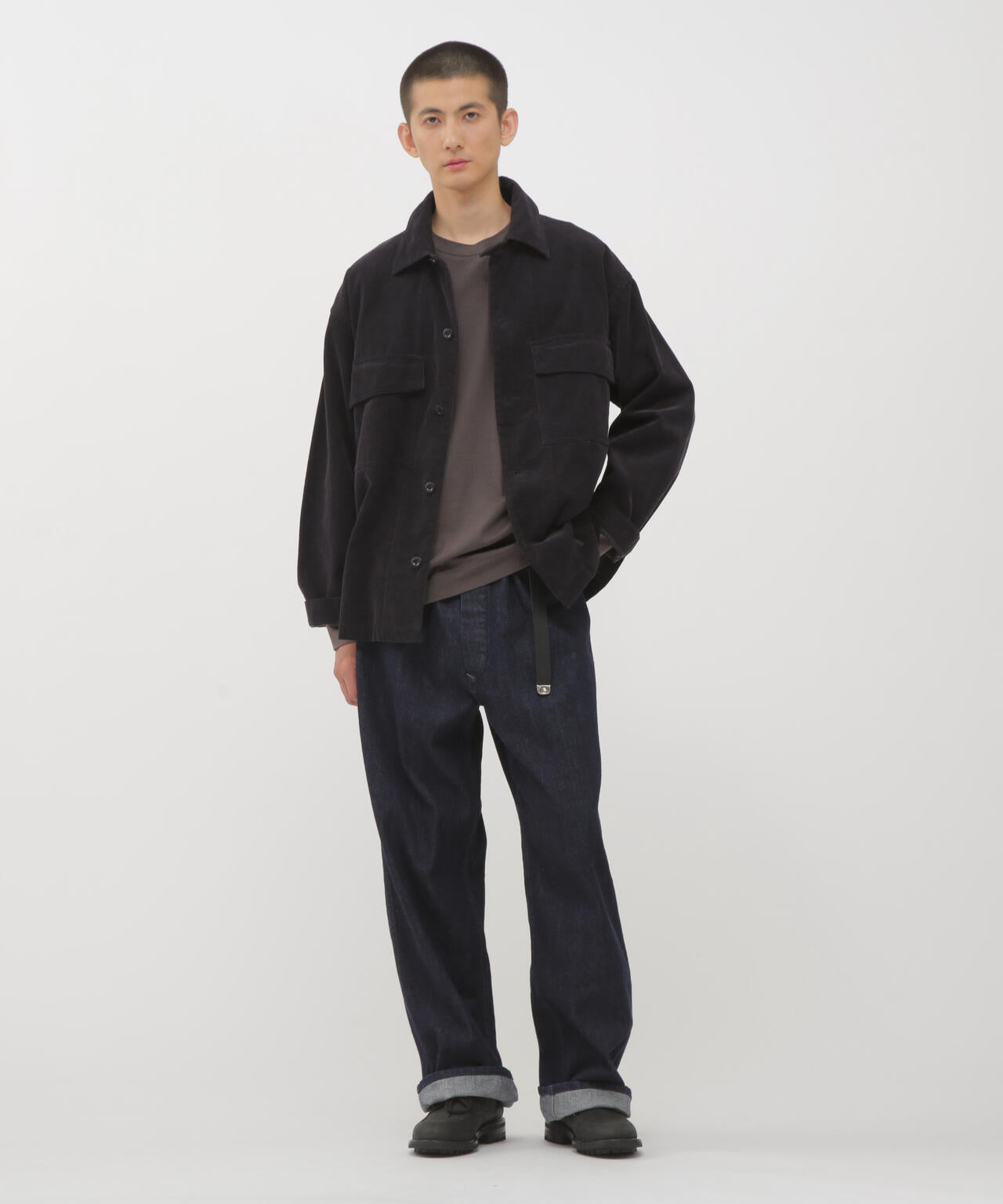 SOFT COTTON WOOL JERSEY TOP