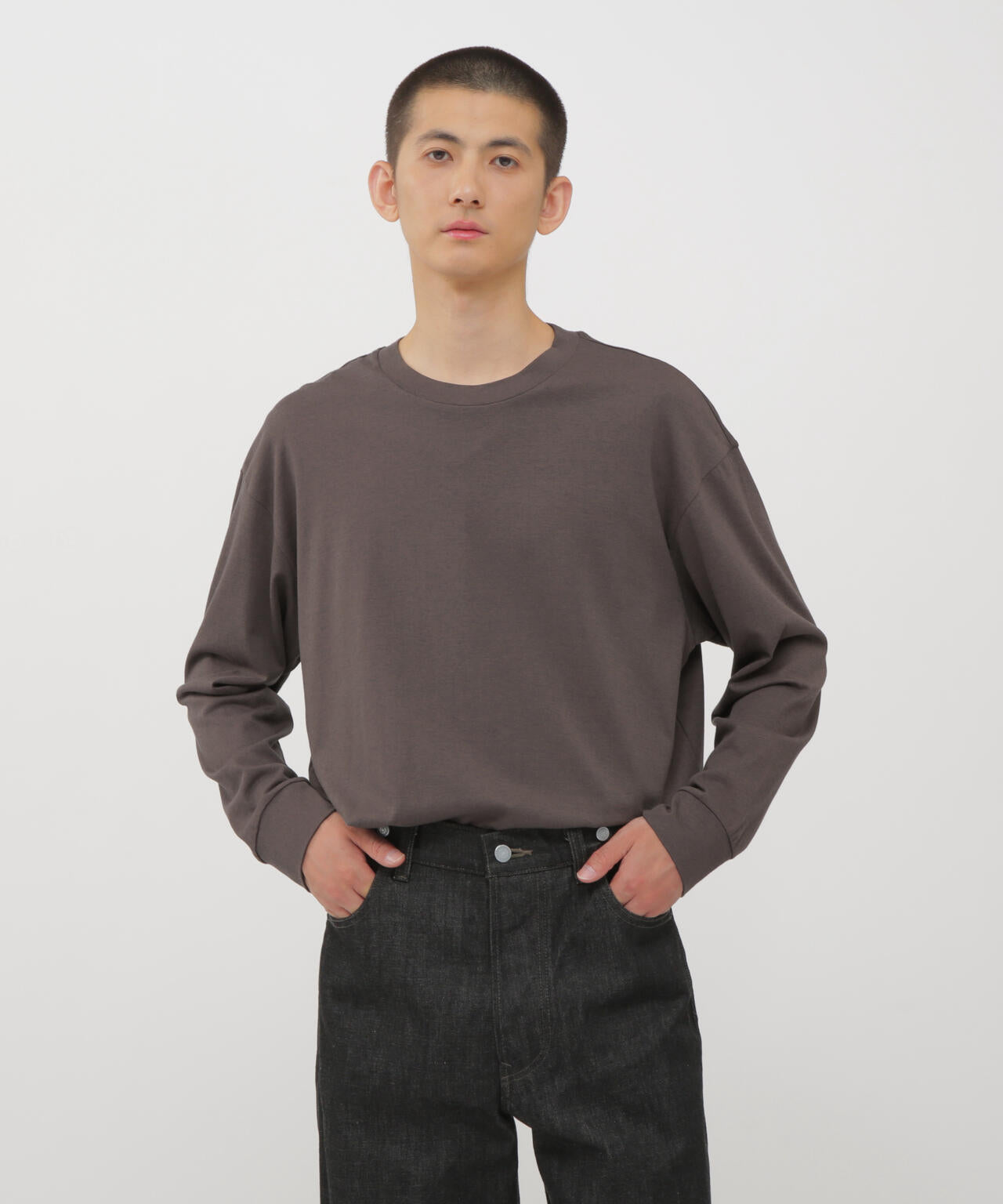 SOFT COTTON WOOL JERSEY TOP