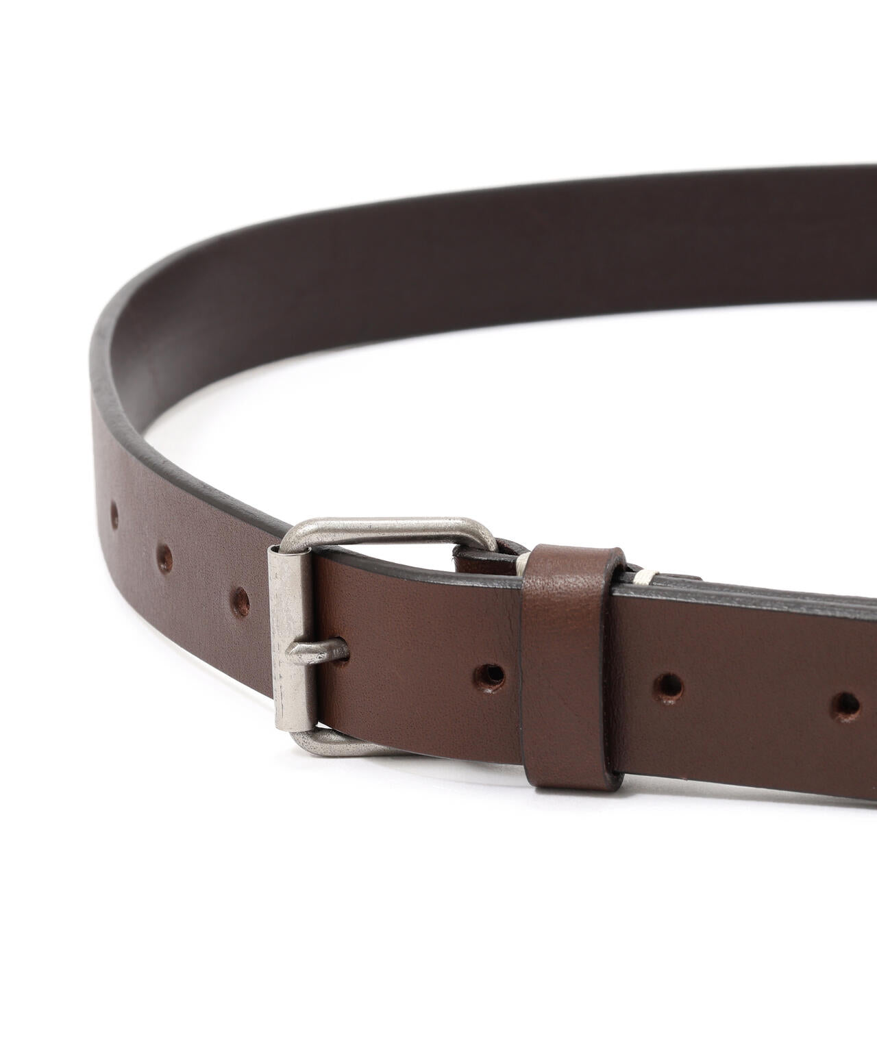 OILED LEATHER NARROW BELT