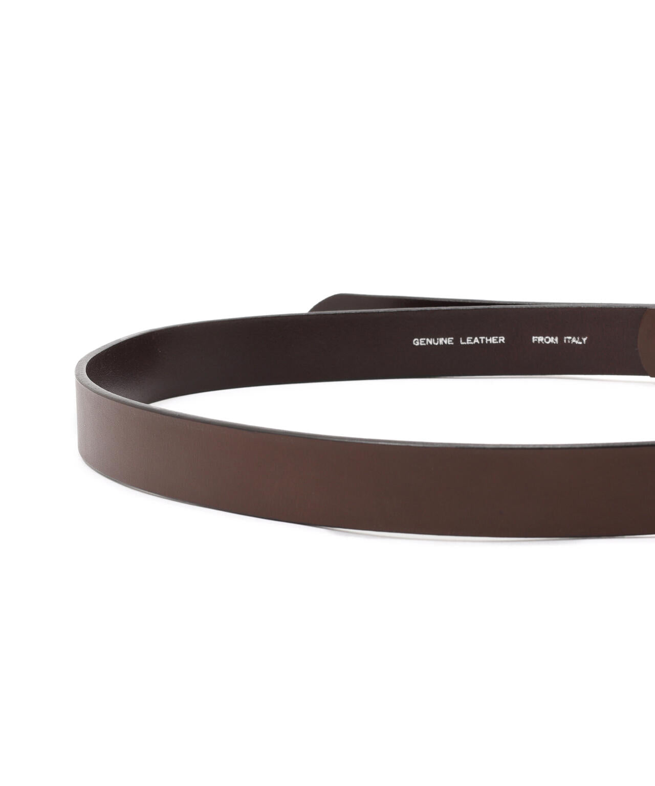 OILED LEATHER NARROW BELT
