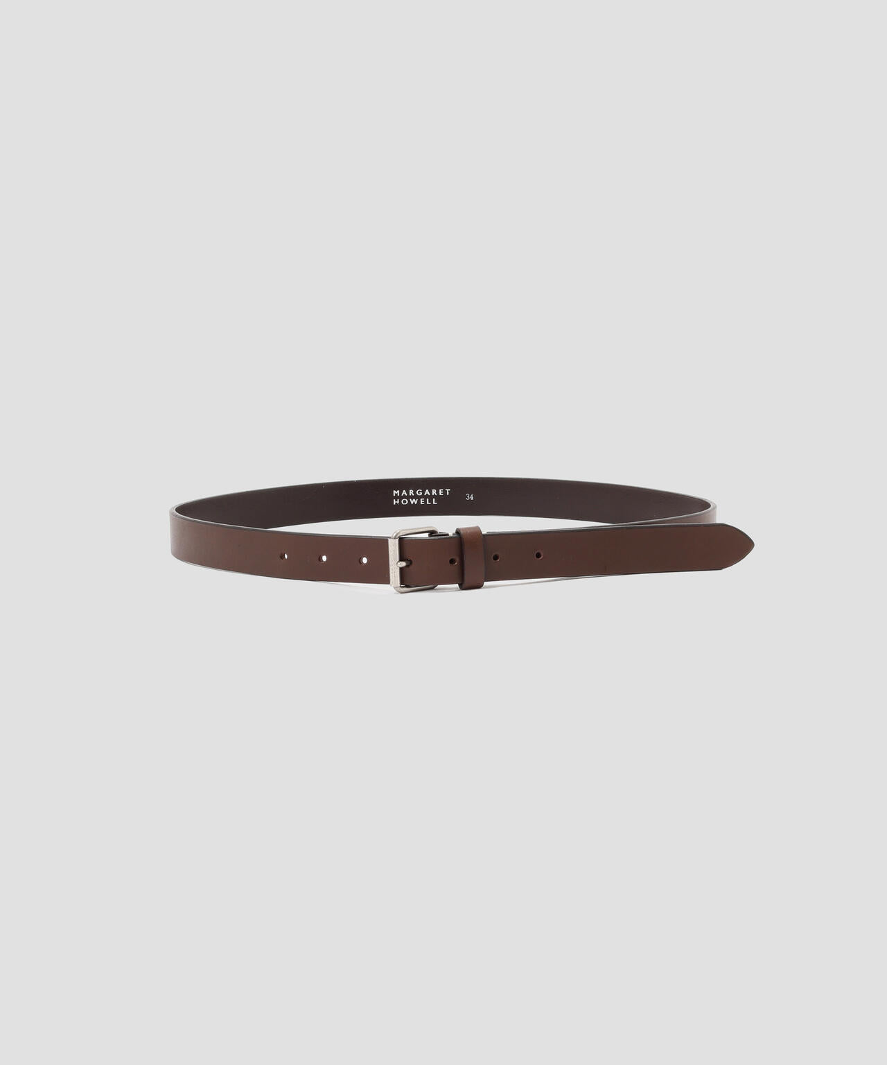 OILED LEATHER NARROW BELT