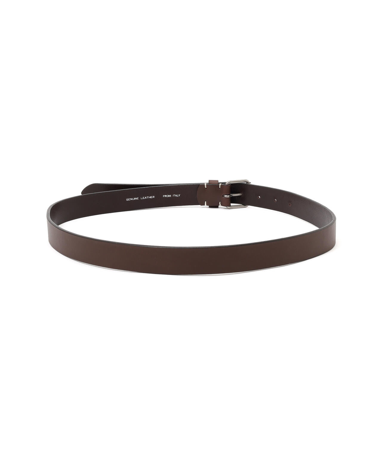 OILED LEATHER NARROW BELT