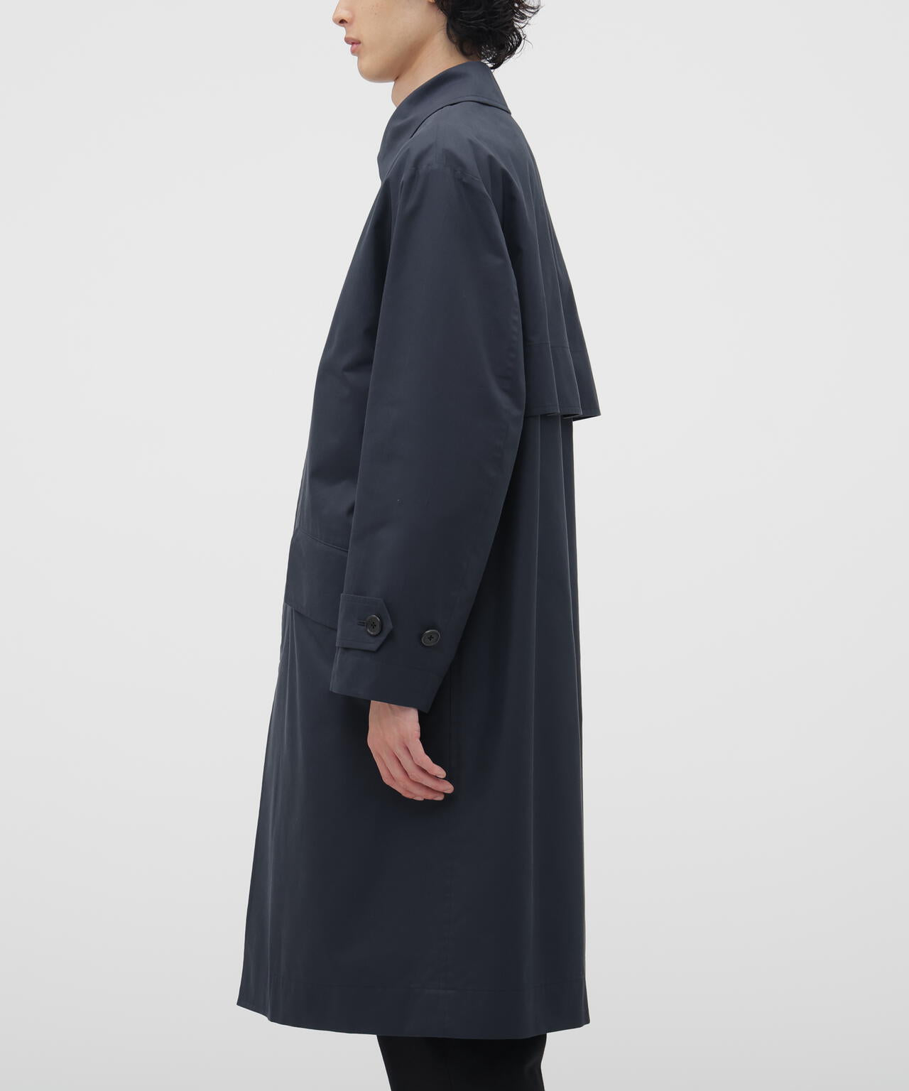 COTTON NYLON GABARDINE COAT