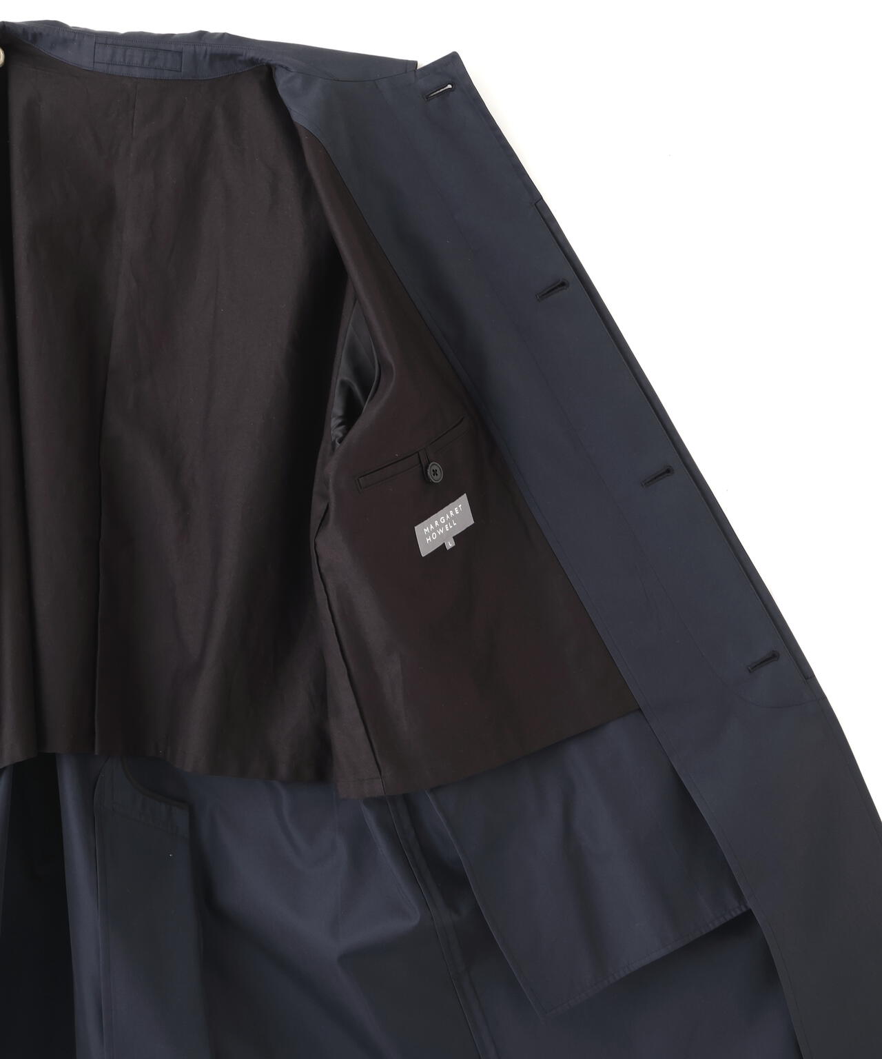 COTTON NYLON GABARDINE COAT