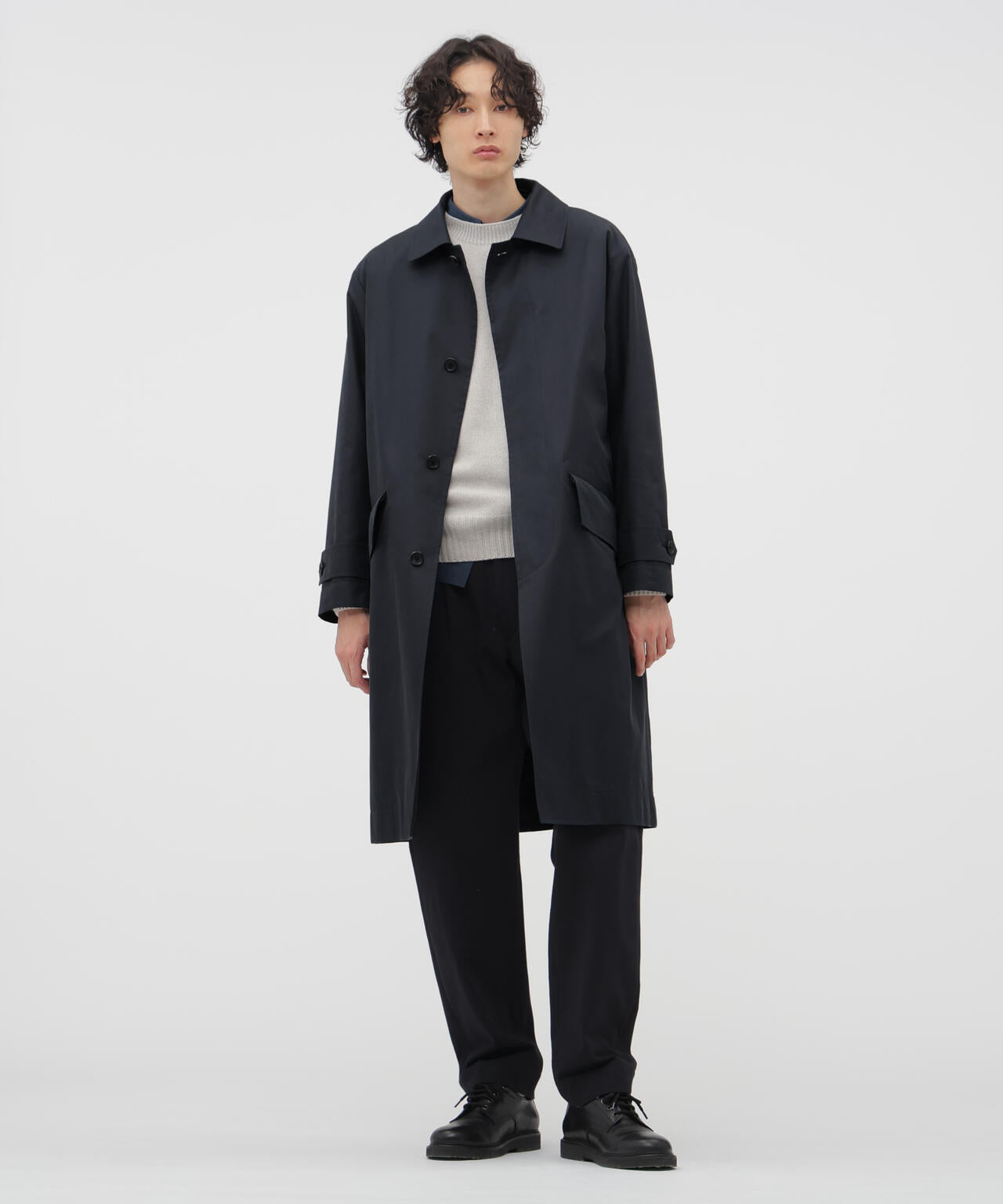 COTTON NYLON GABARDINE COAT