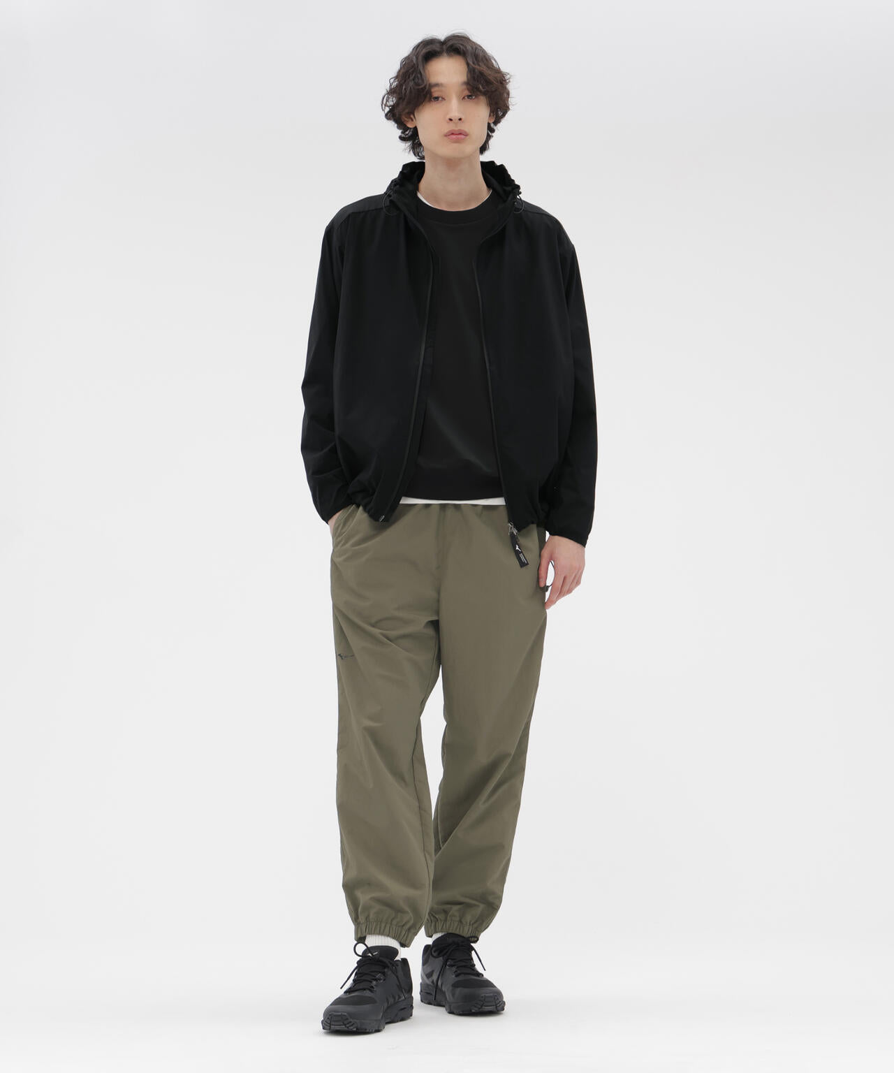 STRETCH POLYESTER BLOUSON