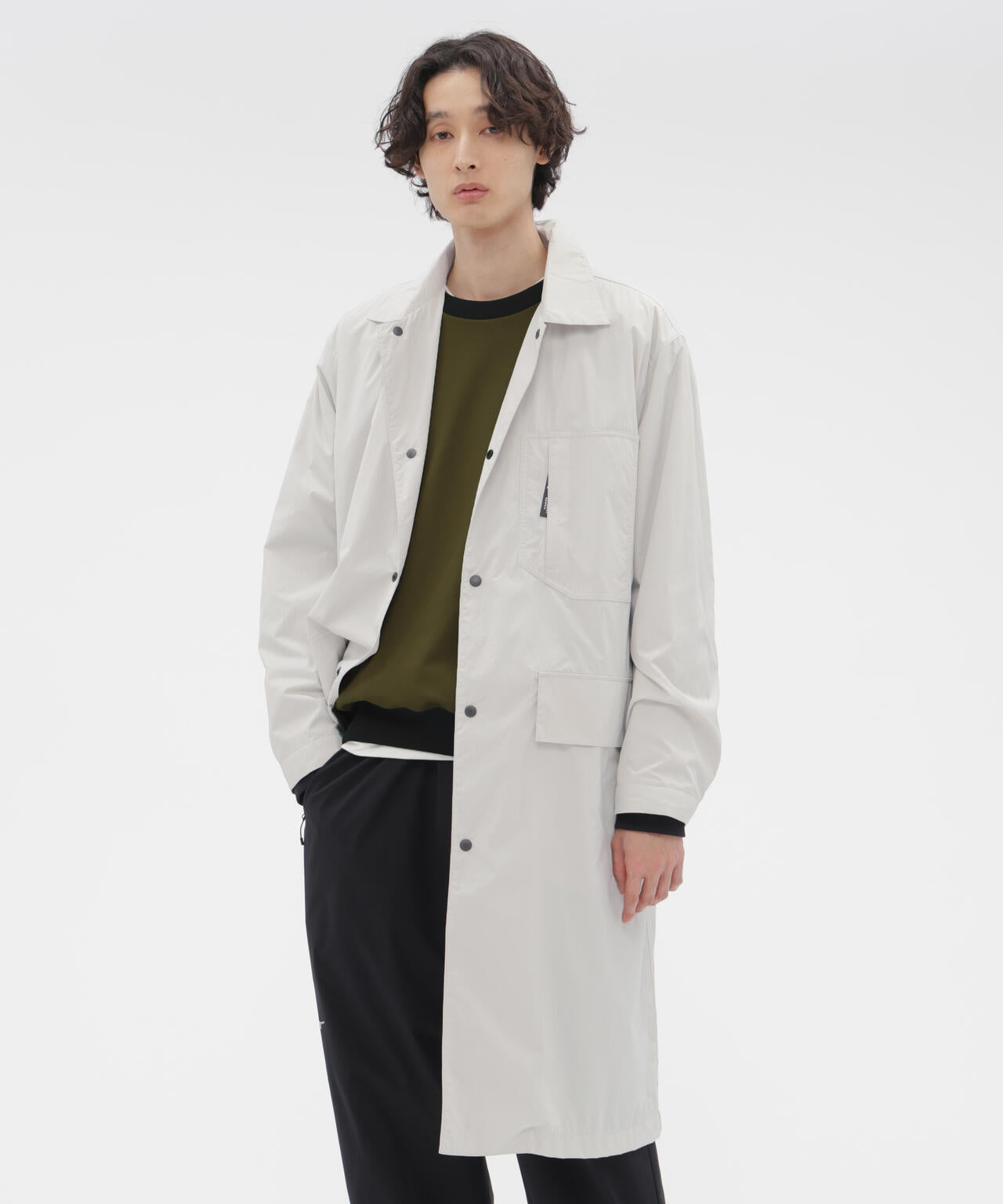 RECYCLED NYLON COMPACT RIPSTOP COAT
