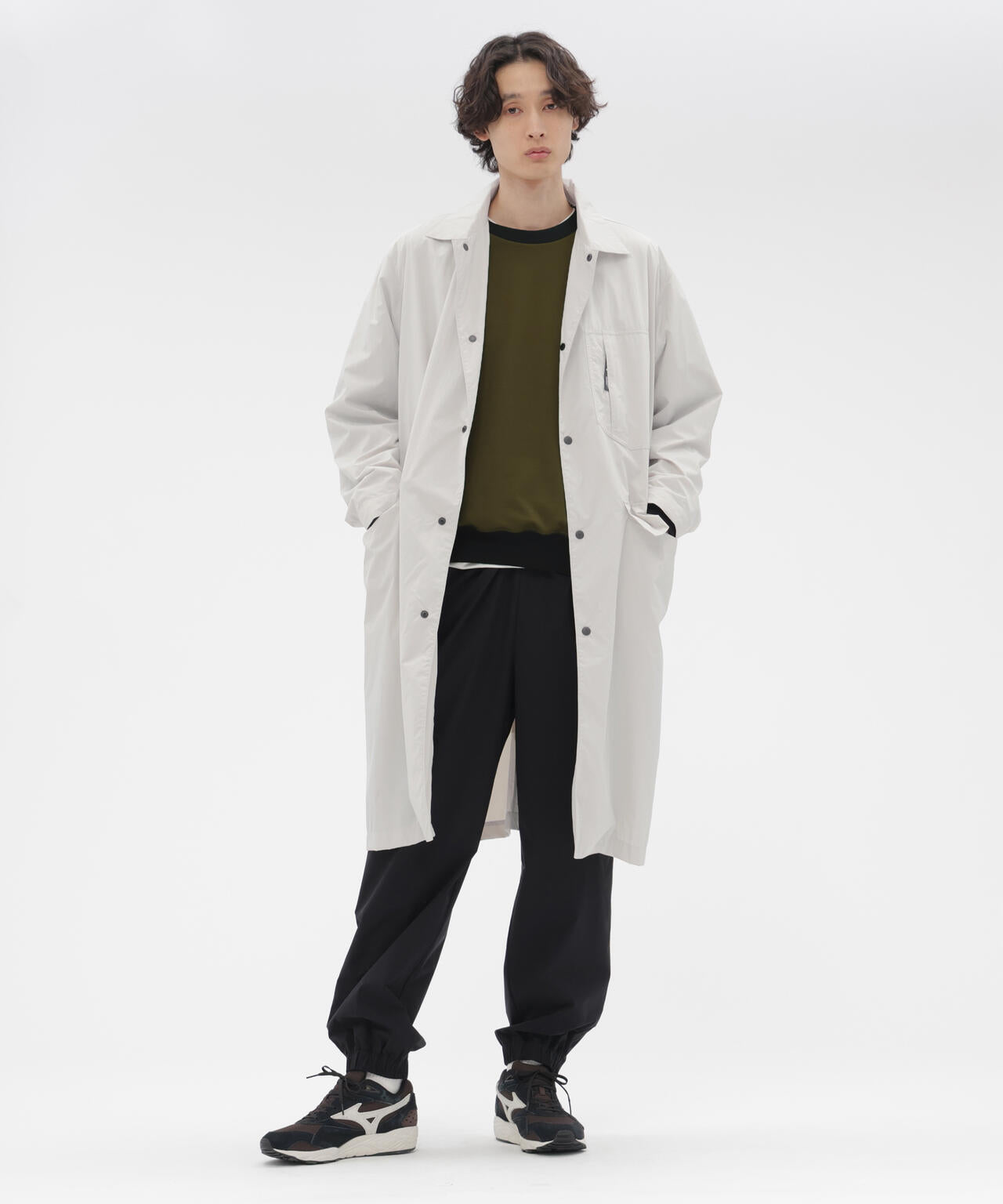 RECYCLED NYLON COMPACT RIPSTOP COAT