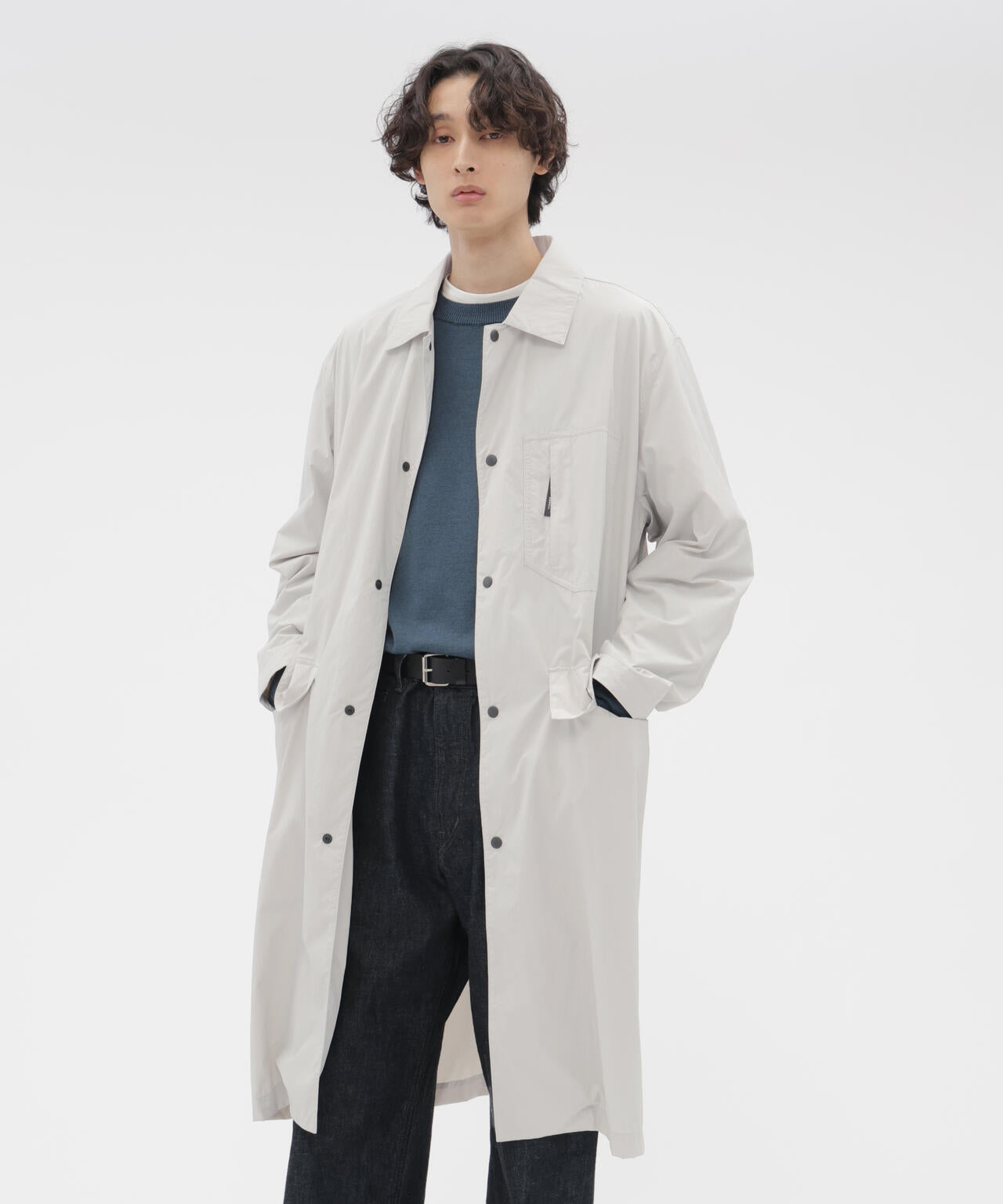 RECYCLED NYLON COMPACT RIPSTOP COAT