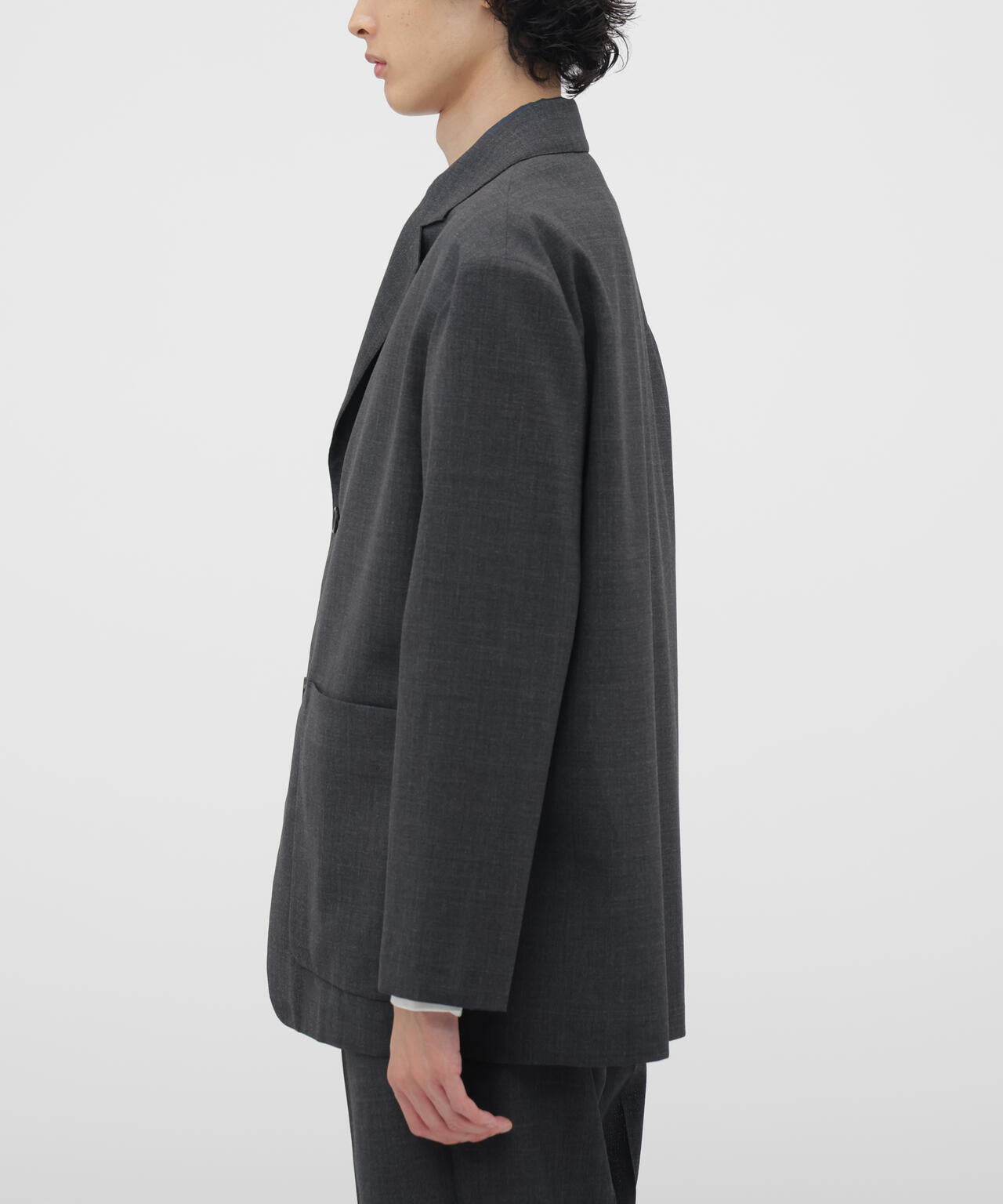 CRISP WOOL PLAINWEAVE JACKET
