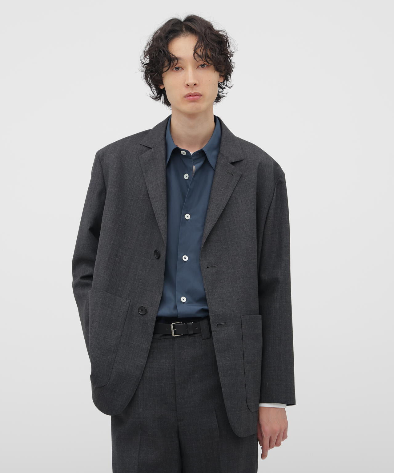 CRISP WOOL PLAINWEAVE JACKET