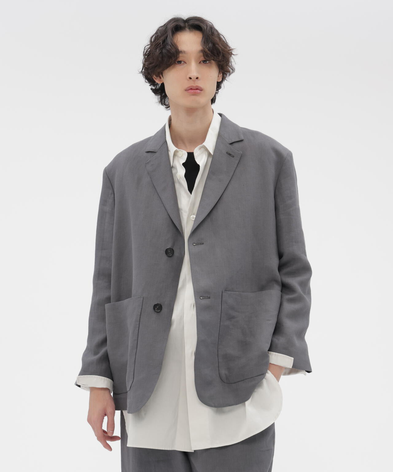 COMPACT LINEN TWILL JACKET