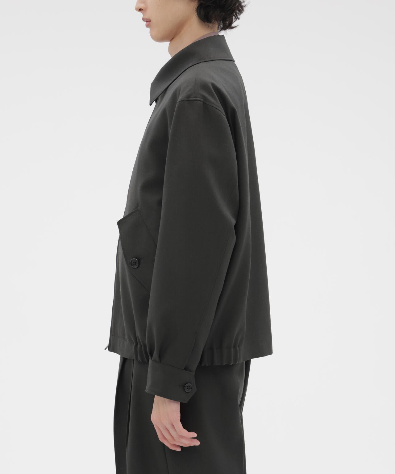 DOUBLE TWISTED WOOL BLOUSON