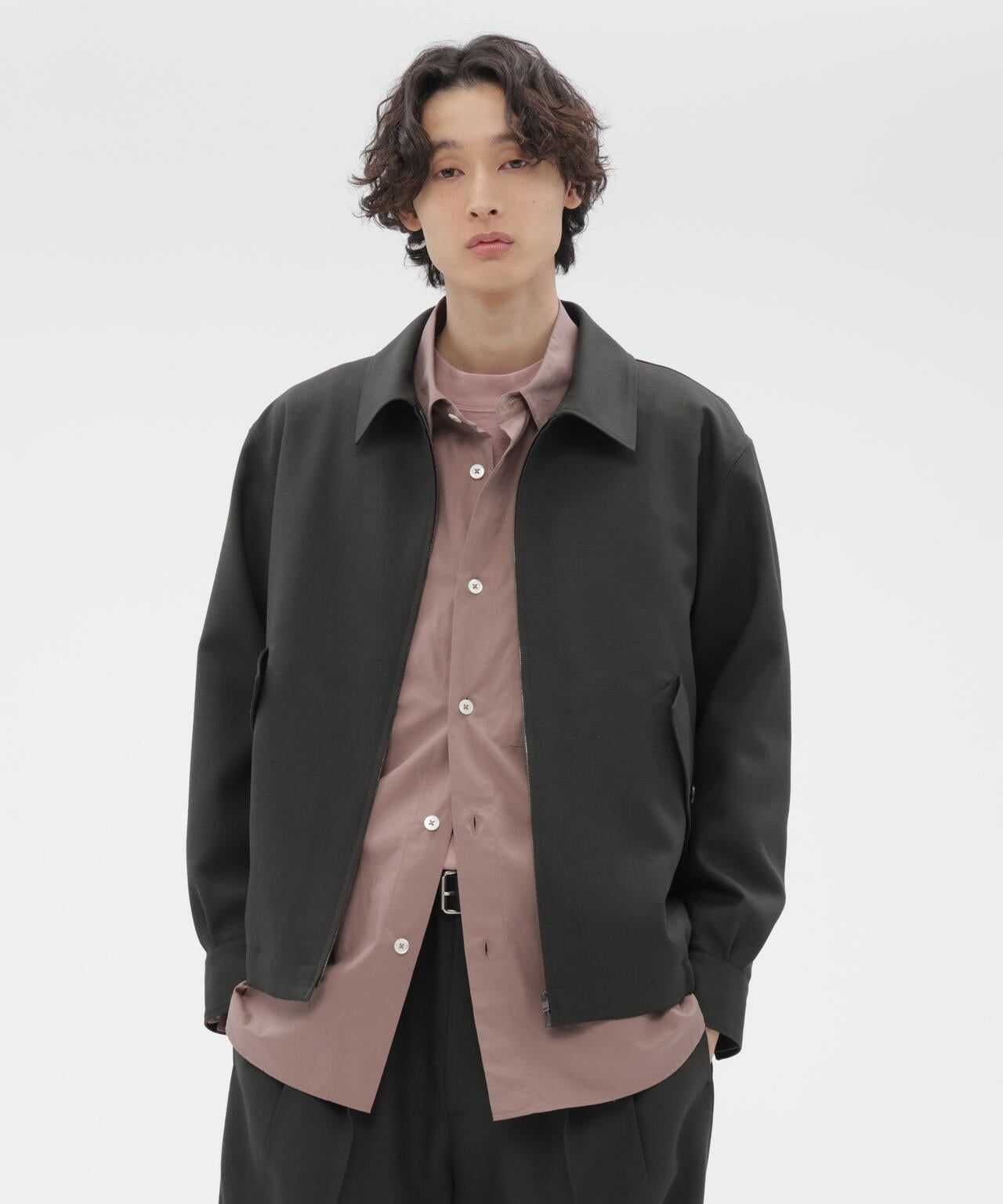 DOUBLE TWISTED WOOL BLOUSON
