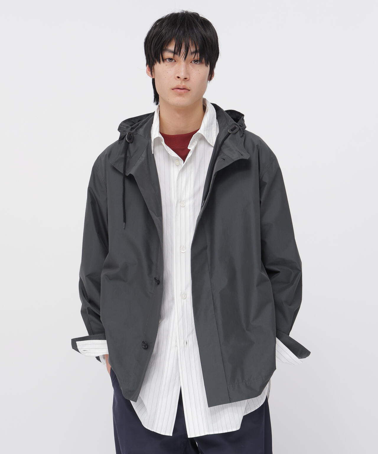 COTTON NYLON PLAINWEAVE BLOUSON
