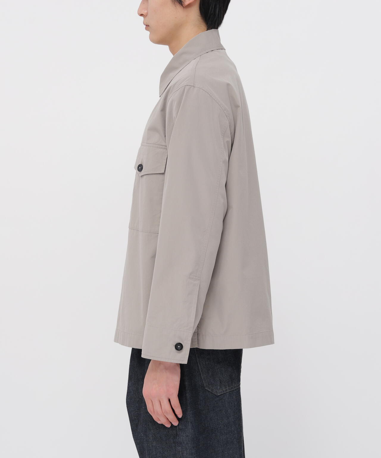 COTTON SILK PLAINWEAVE BLOUSON
