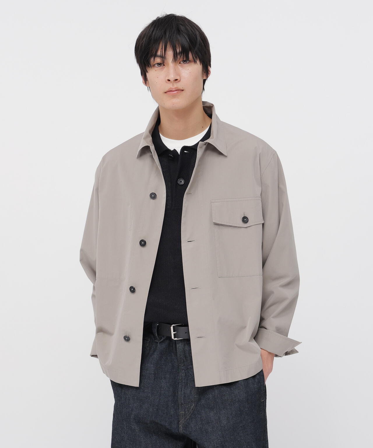 COTTON SILK PLAINWEAVE BLOUSON
