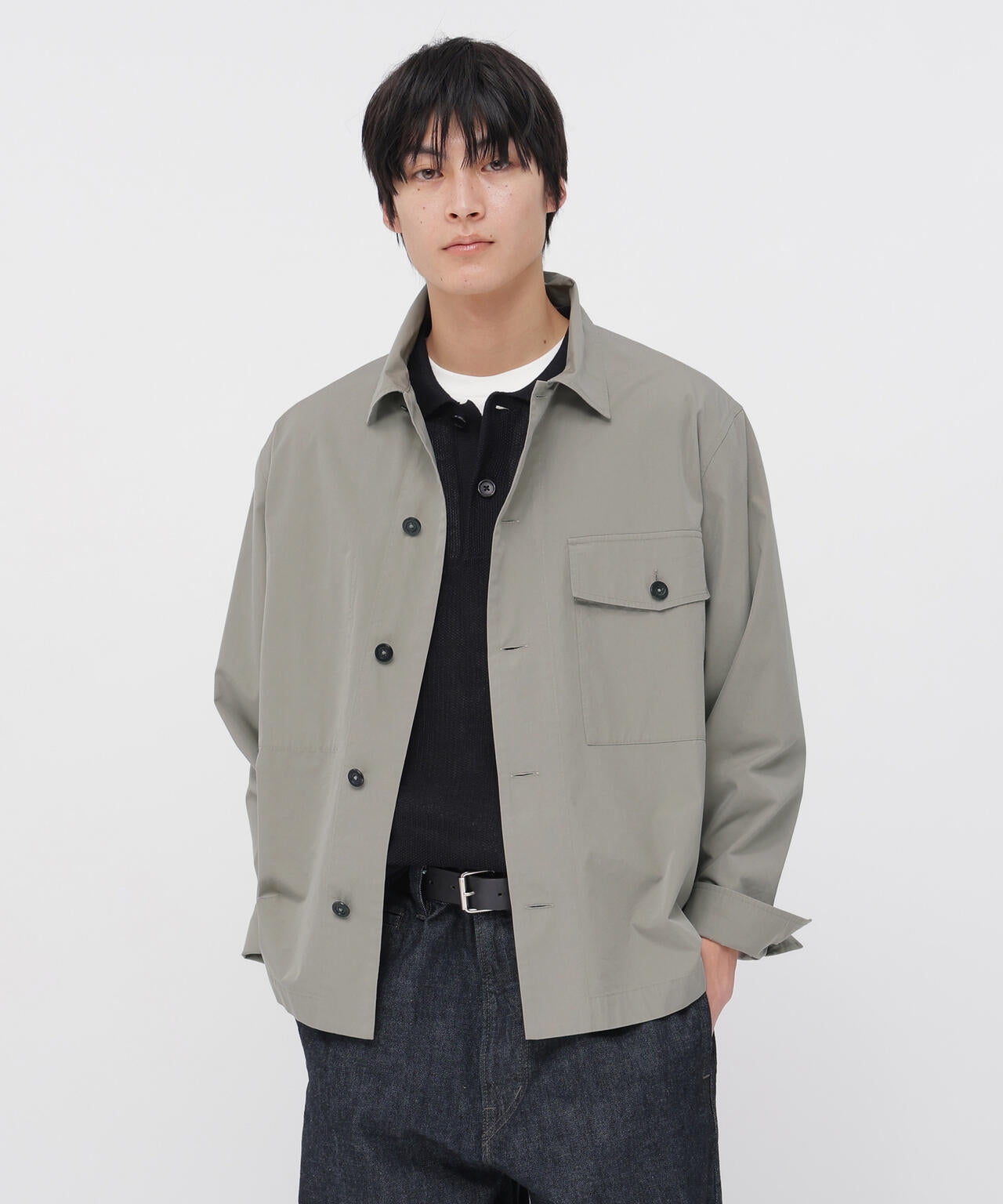 COTTON SILK PLAINWEAVE BLOUSON