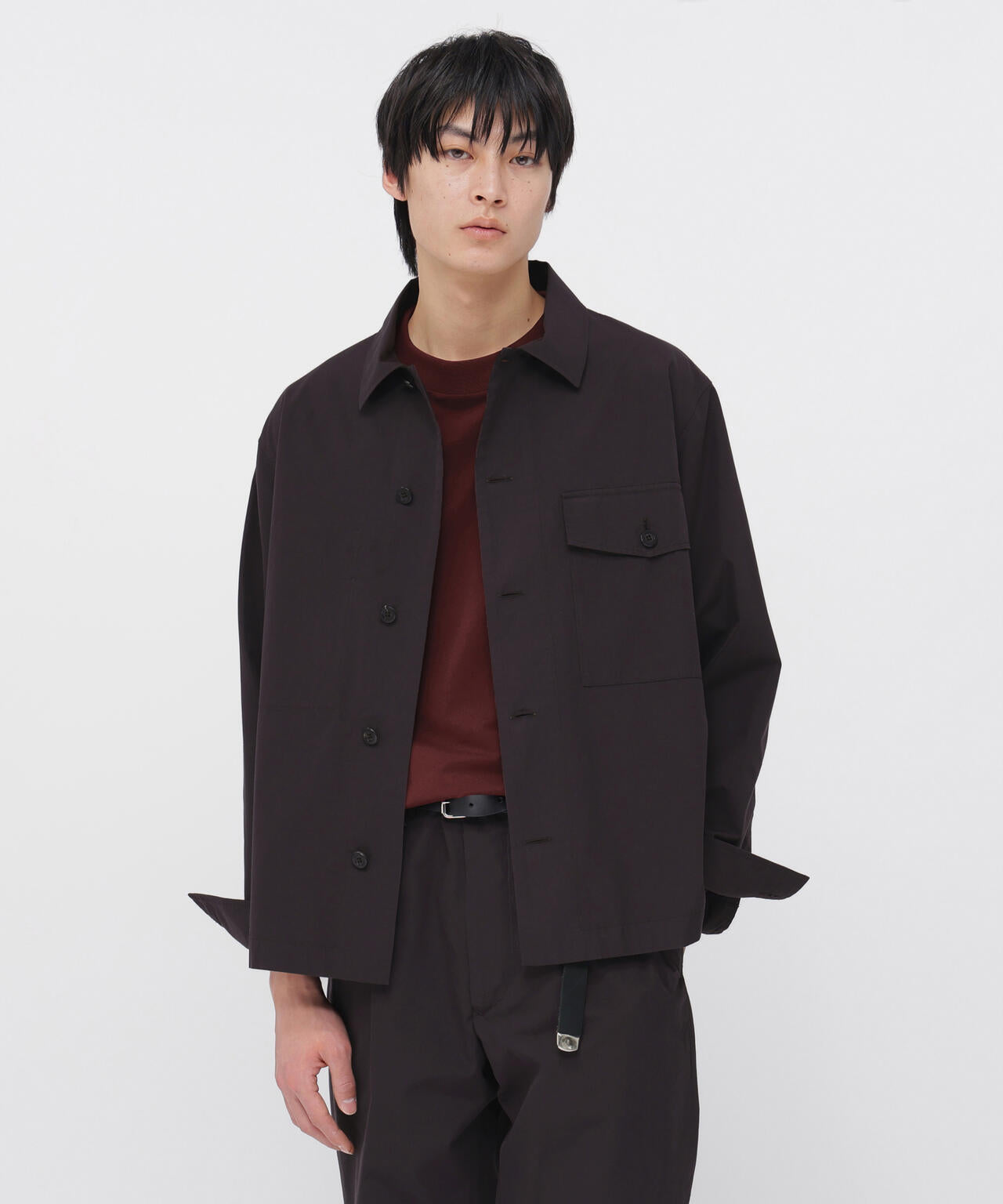 COTTON SILK PLAINWEAVE BLOUSON
