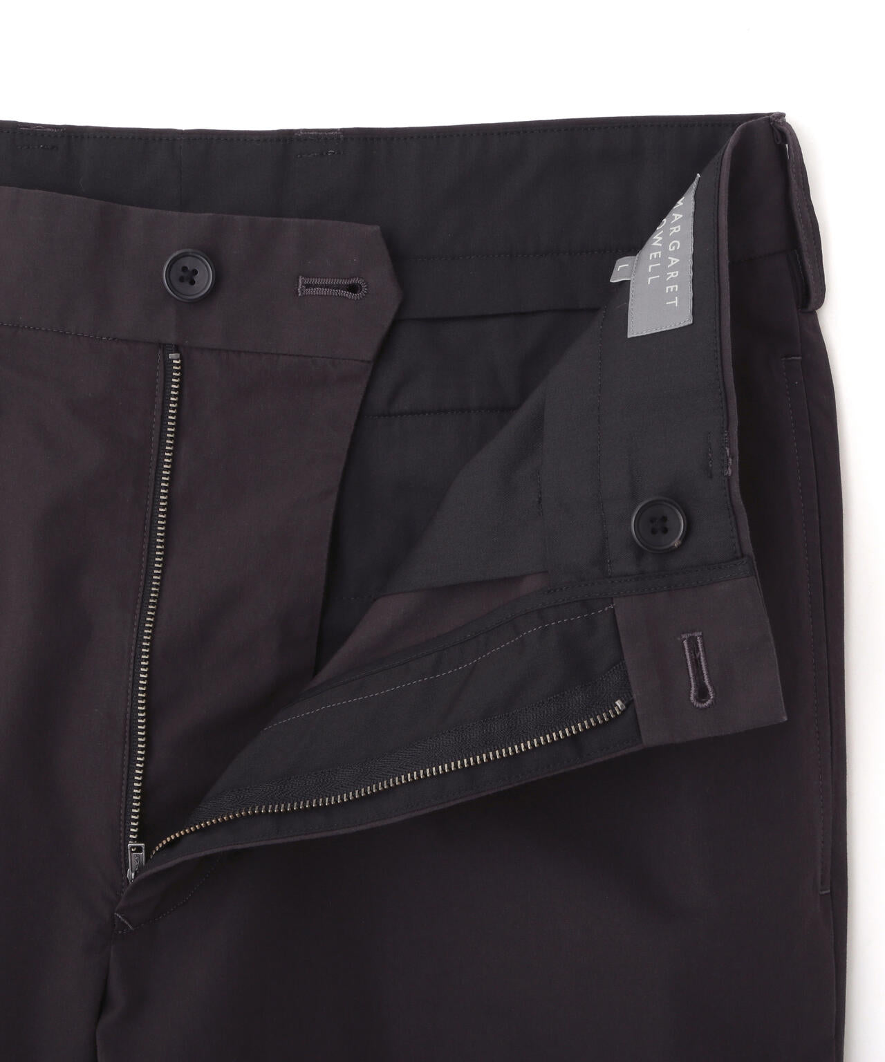 COTTON SILK PLAINWEAVE TROUSERS