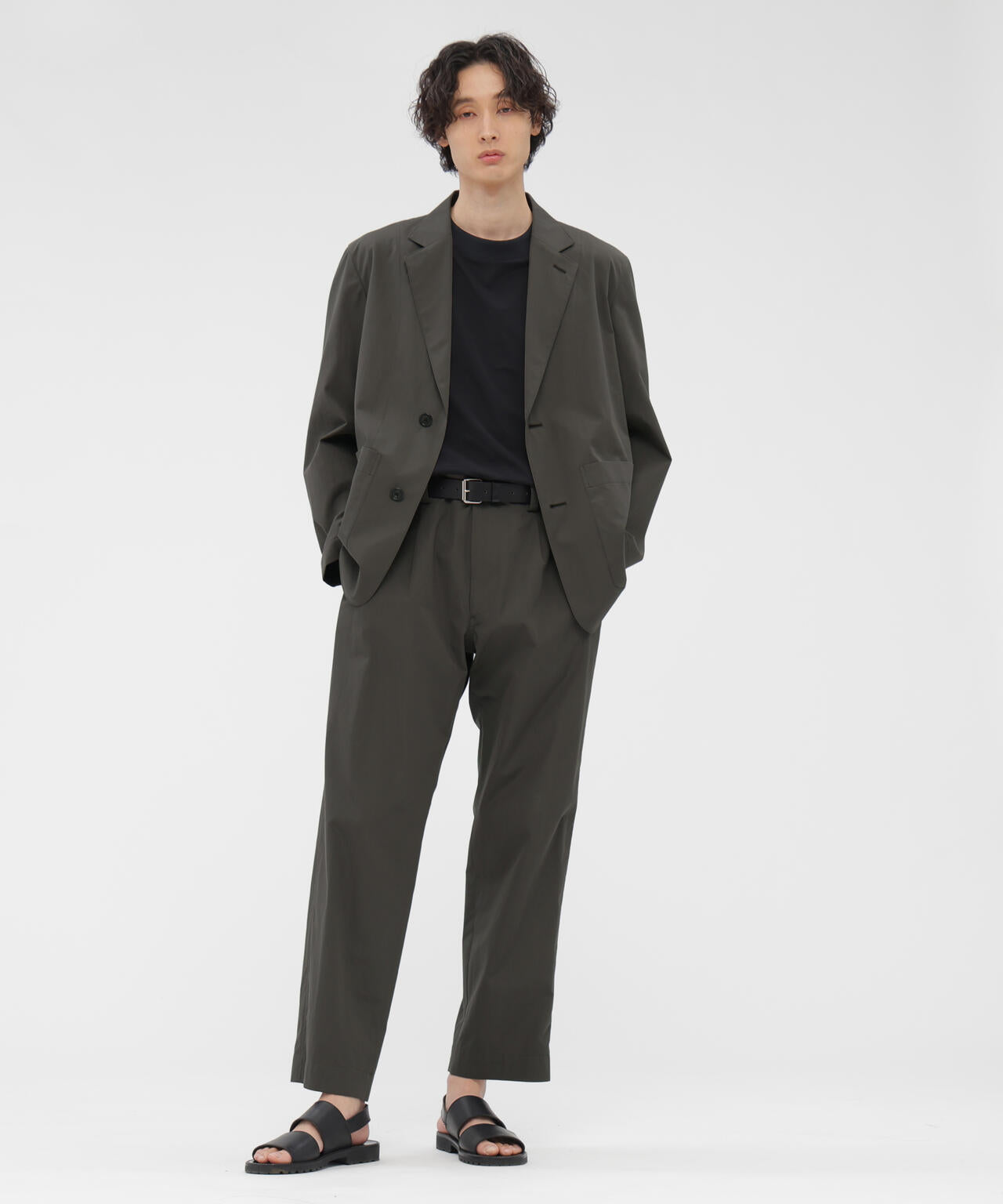 FINE COTTON PLAINWEAVE TROUSERS