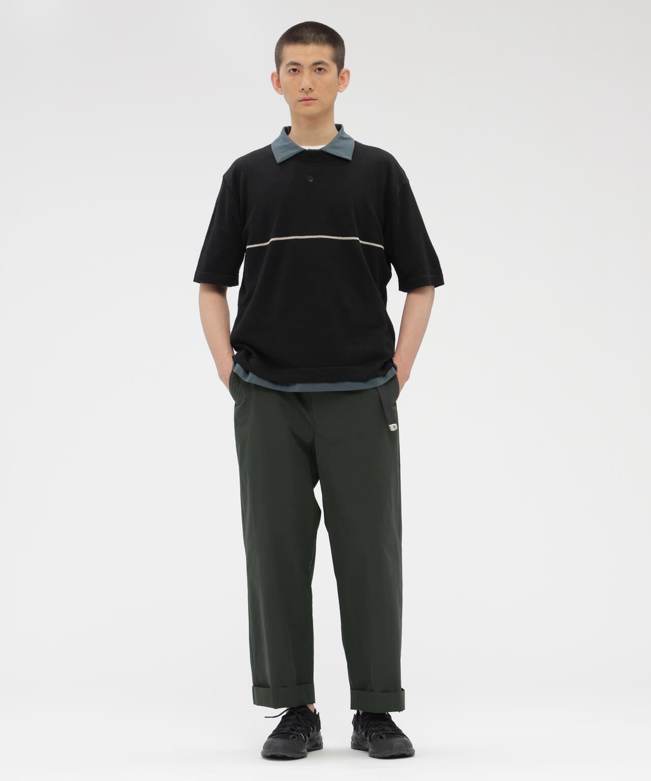 HIGHDENSE COTTON PLAINWEAVE TROUSERS