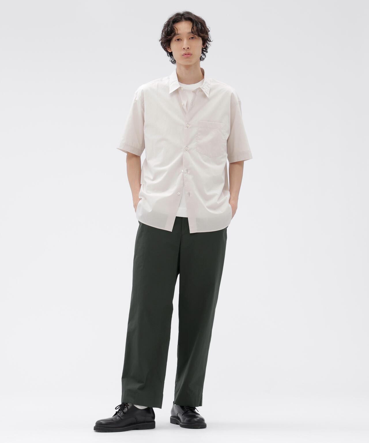 HIGHDENSE COTTON PLAINWEAVE TROUSERS