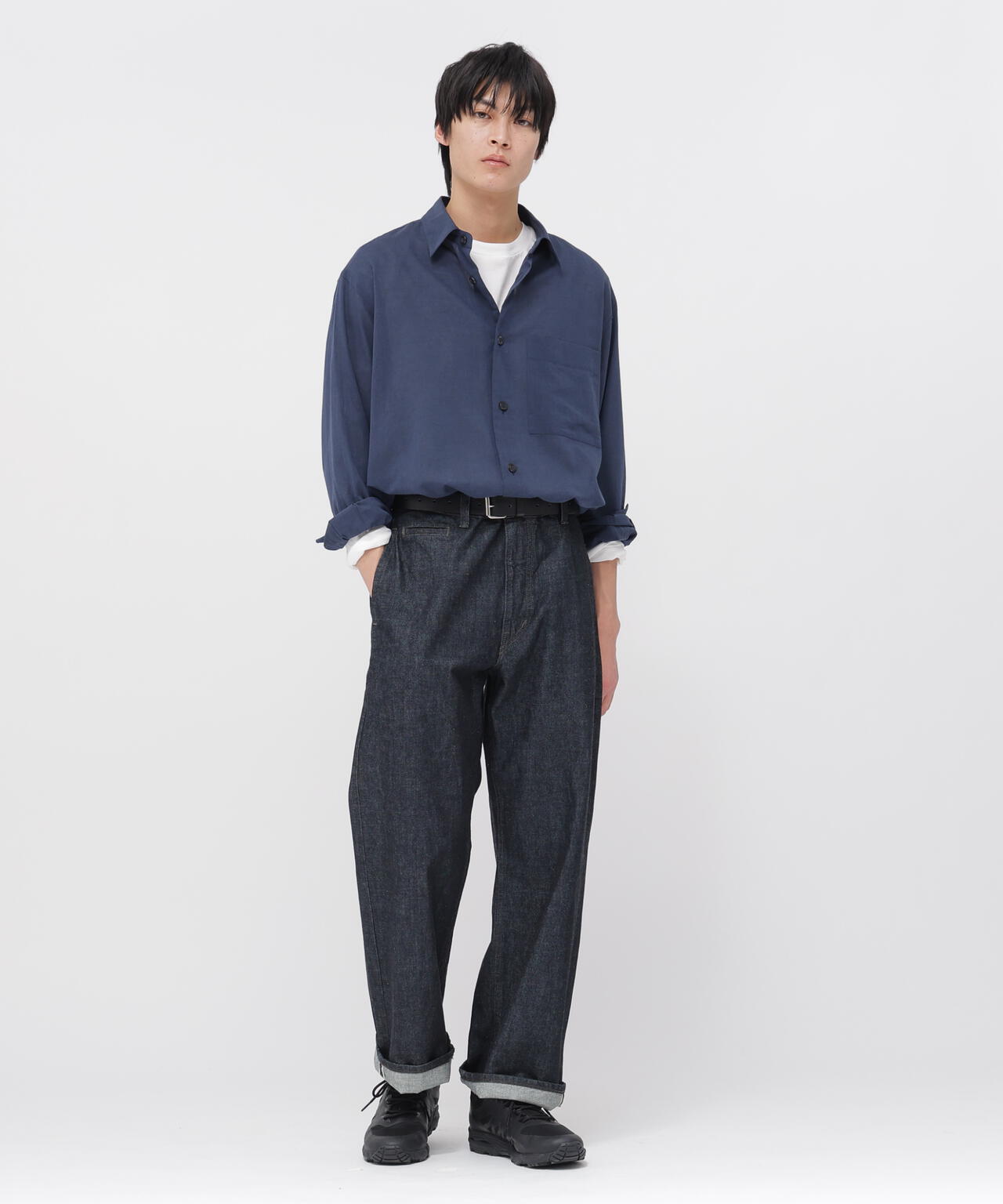 LIGHT DENIM TROUSERS