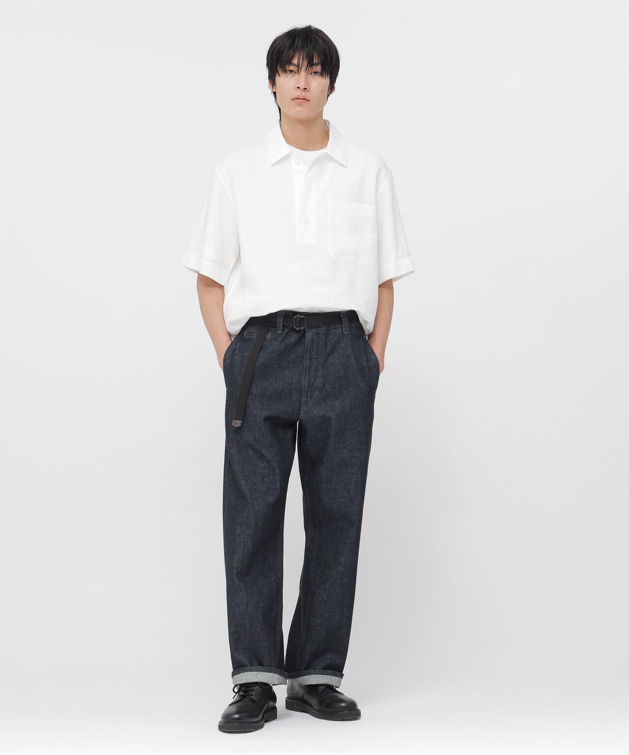 LIGHT DENIM TROUSERS