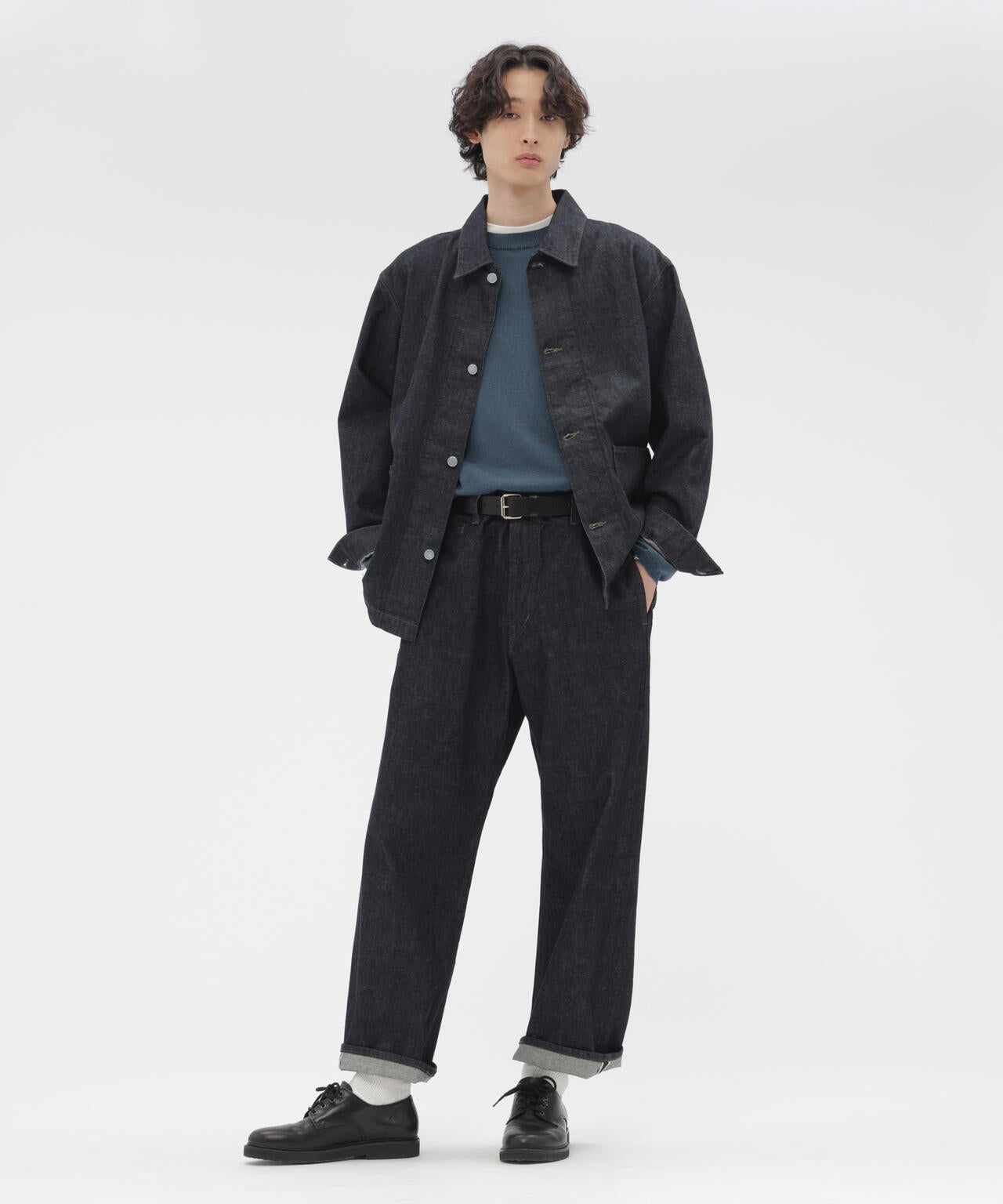 LIGHT DENIM TROUSERS